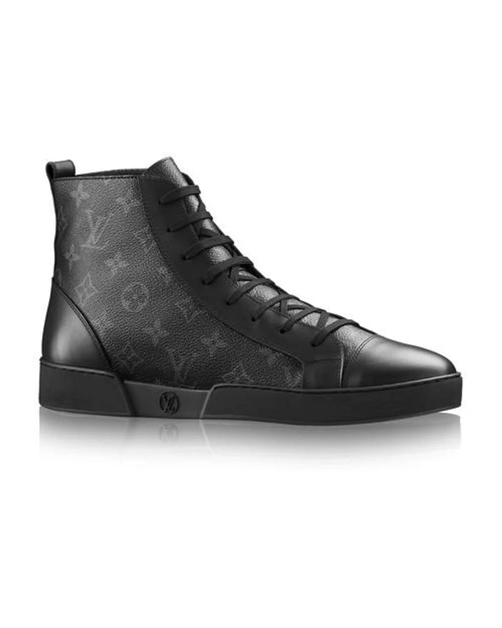 LOUIS VUITTON MONOGRAM ECLIPSE MATCH UP HIGH-TOP SNEAKERS