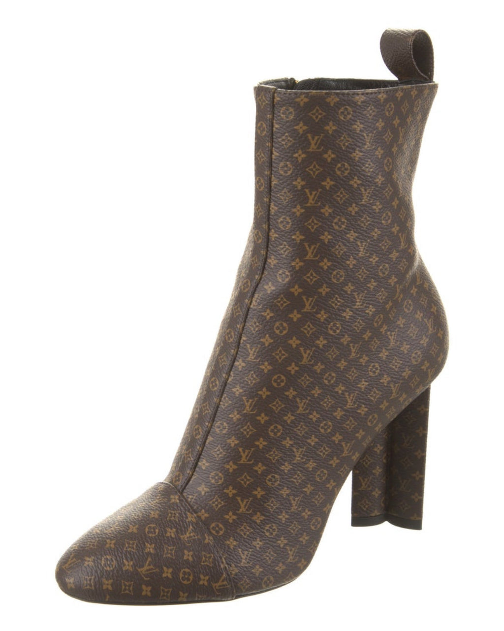 LOUIS VUITTON NANO MONOGRAM SILHOUETTE ANKLE BOOTS