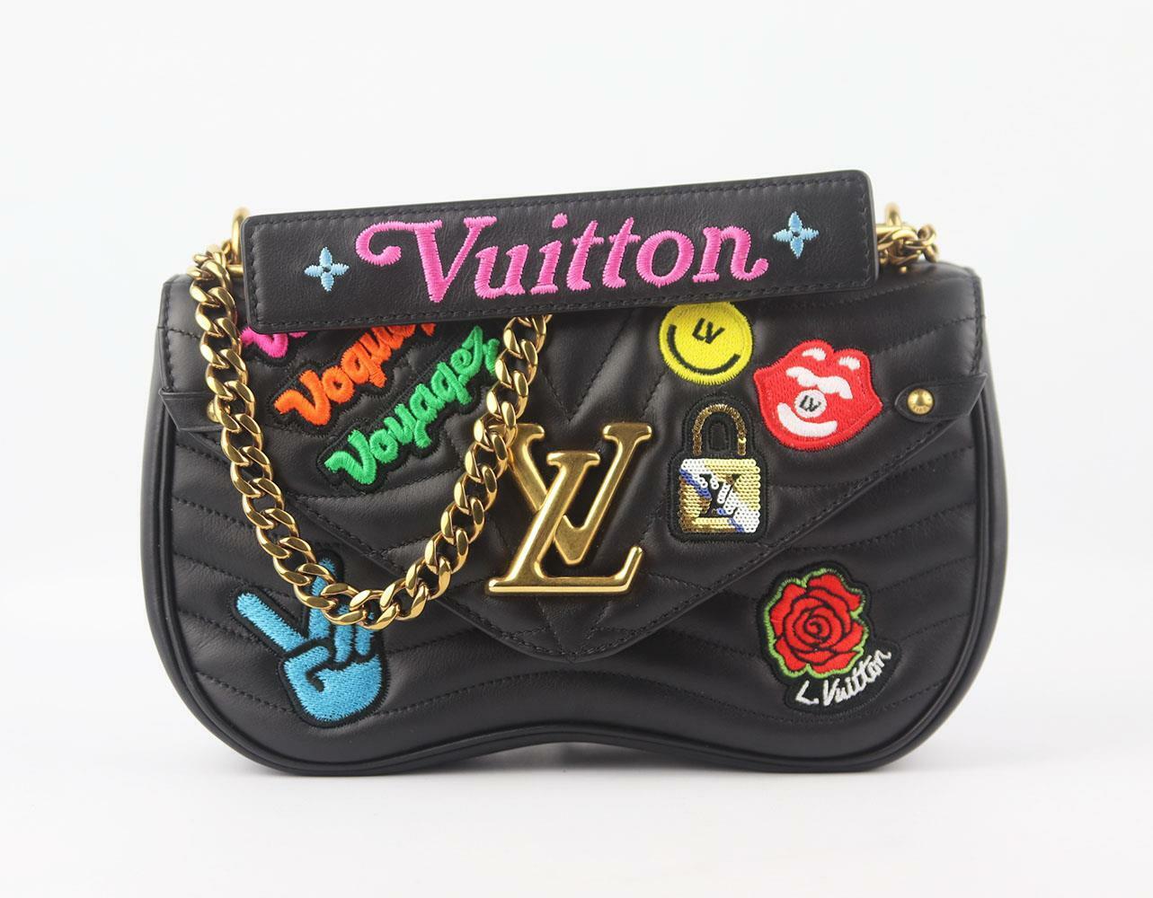 LOUIS VUITTON NEW WAVE QUILTED LEATHER PATCHES LIMITED EDITION MM BAG