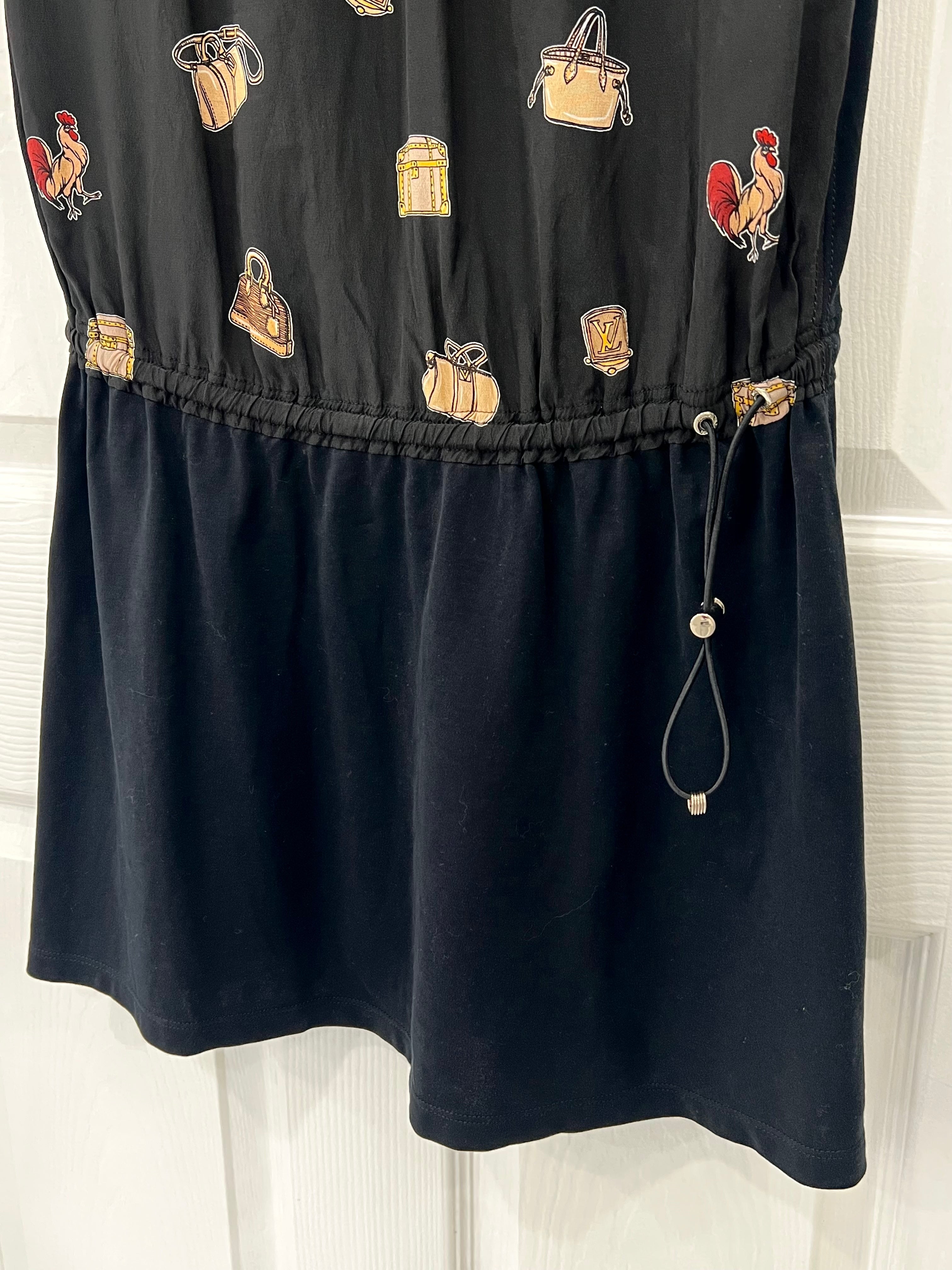 LOUIS VUITTON OBJECTS PRINT MINI DRESS