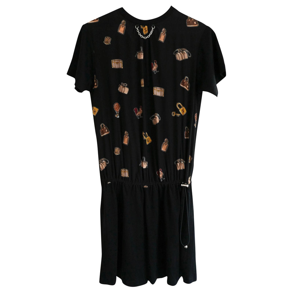 LOUIS VUITTON OBJECTS PRINT MINI DRESS