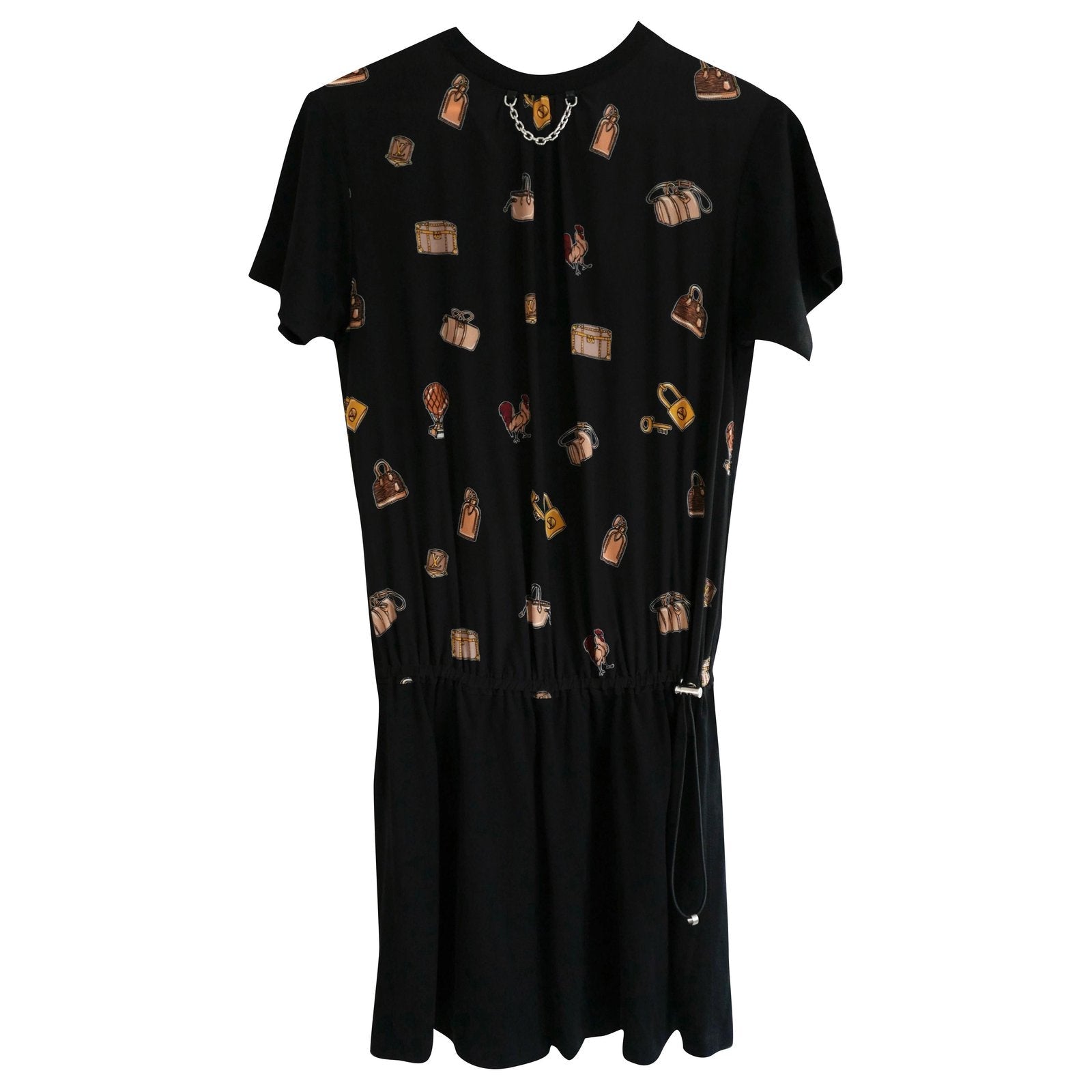 LOUIS VUITTON OBJECTS PRINT MINI DRESS