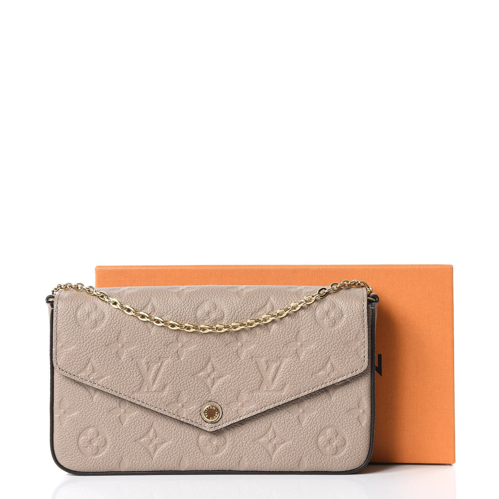 LOUIS VUITTON MONOGRAM EMPREINTE LEATHER POCHETTE FÉLICIE CROSSBODY