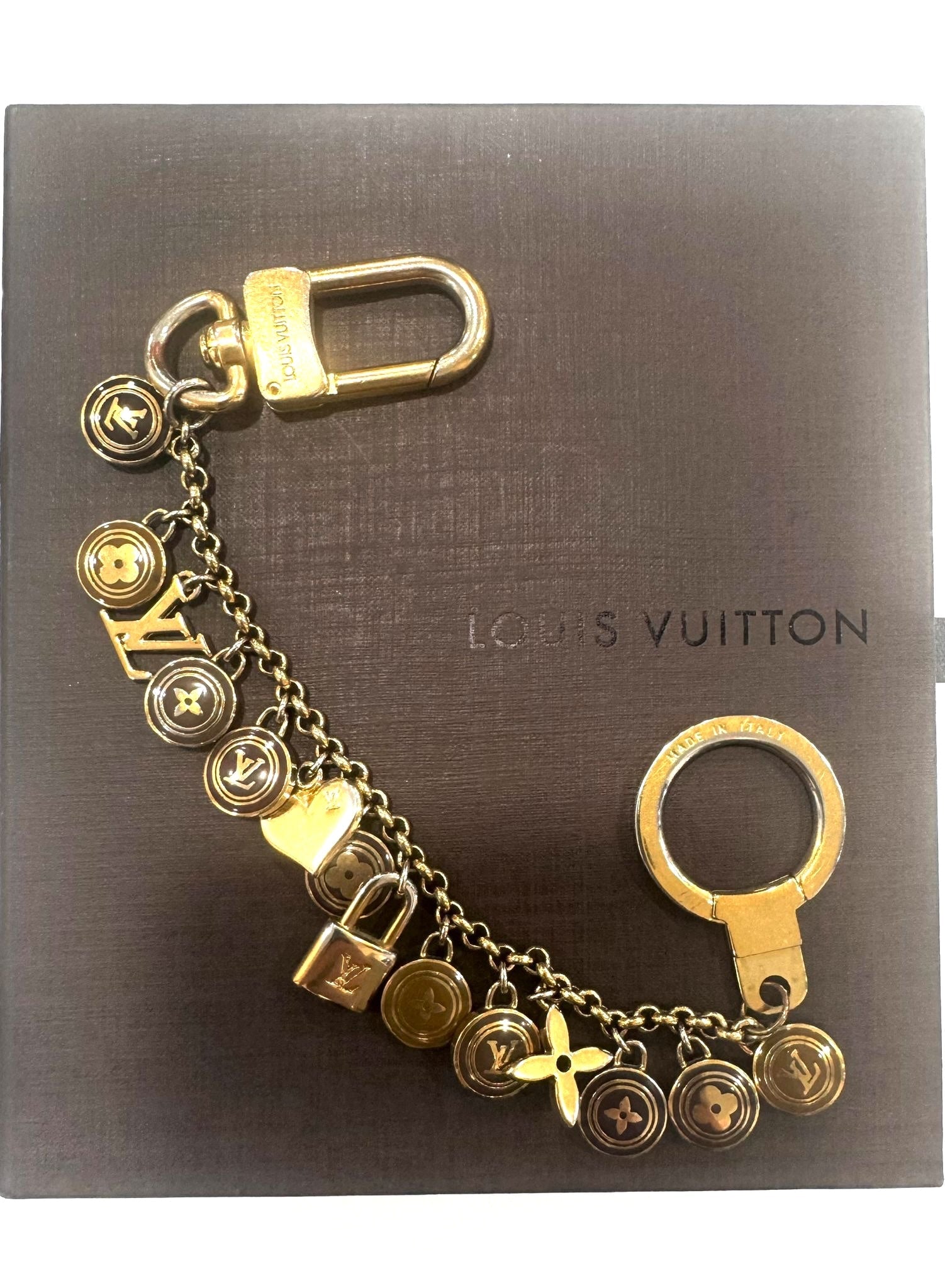 LOUIS VUITTON PORTE CLES CHAINE PASTILLES BAG CHARM