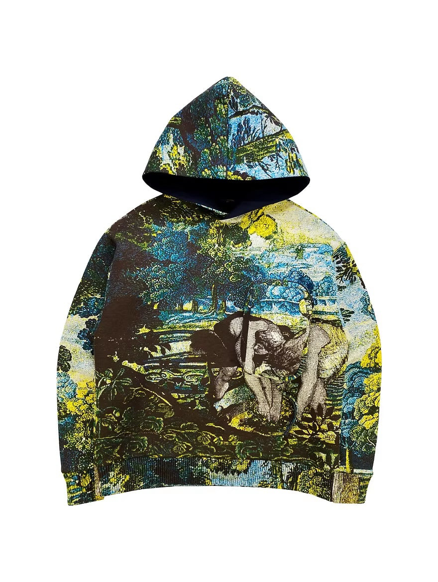 LOUIS VUITTON VIRGIL ABLOH TAPESTRY JACQUARD 3D HOODIE