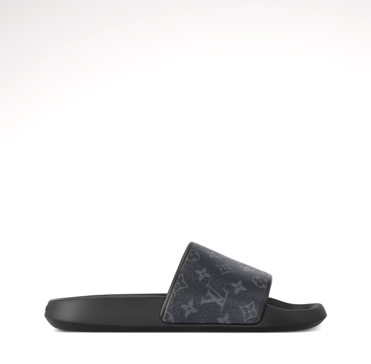 LOUIS VUITTON MEN'S MONOGRAM WATERFRONT SLIDE MULES