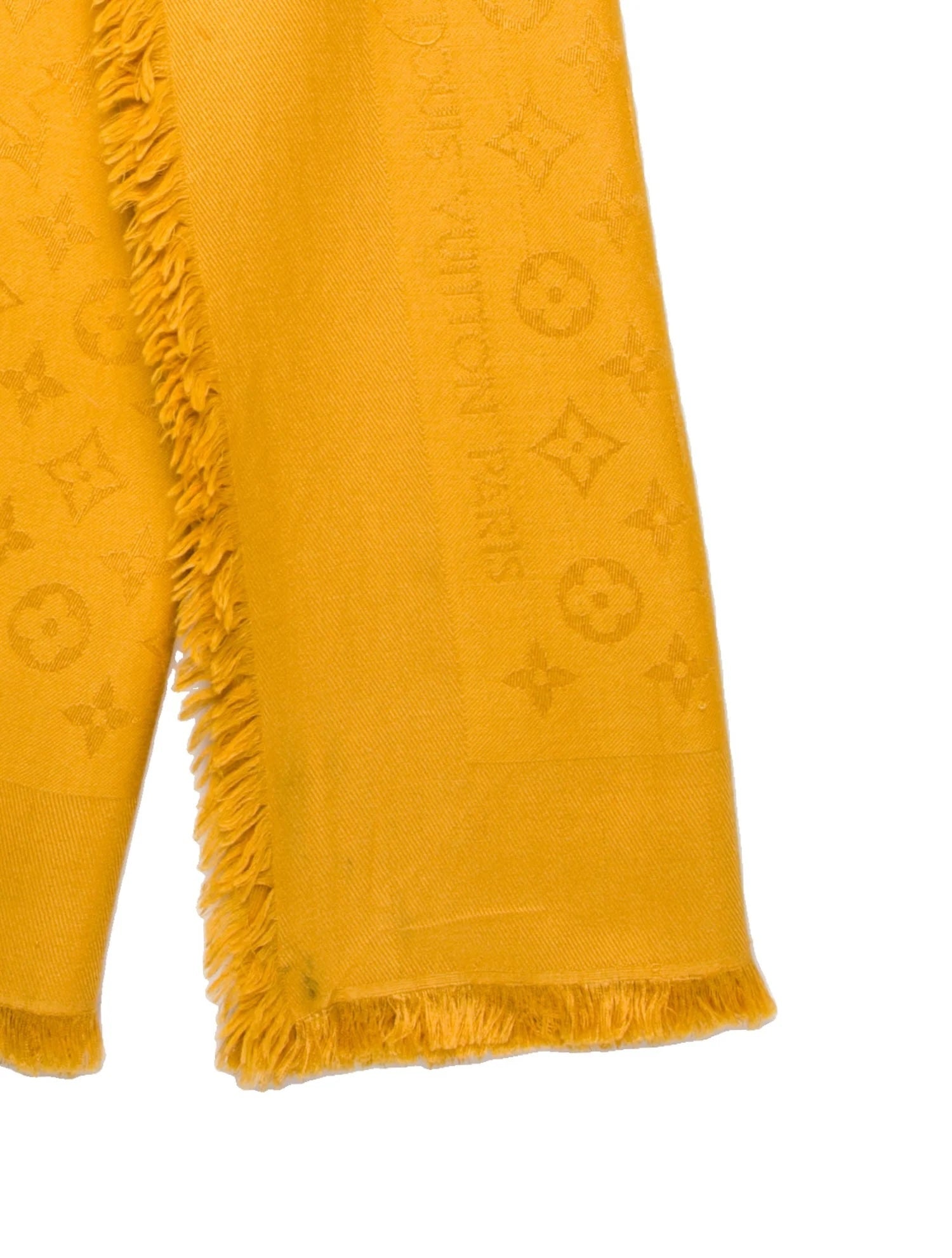 LOUIS VUITTON LV MONOGRAM SILK SHAWL SCARF