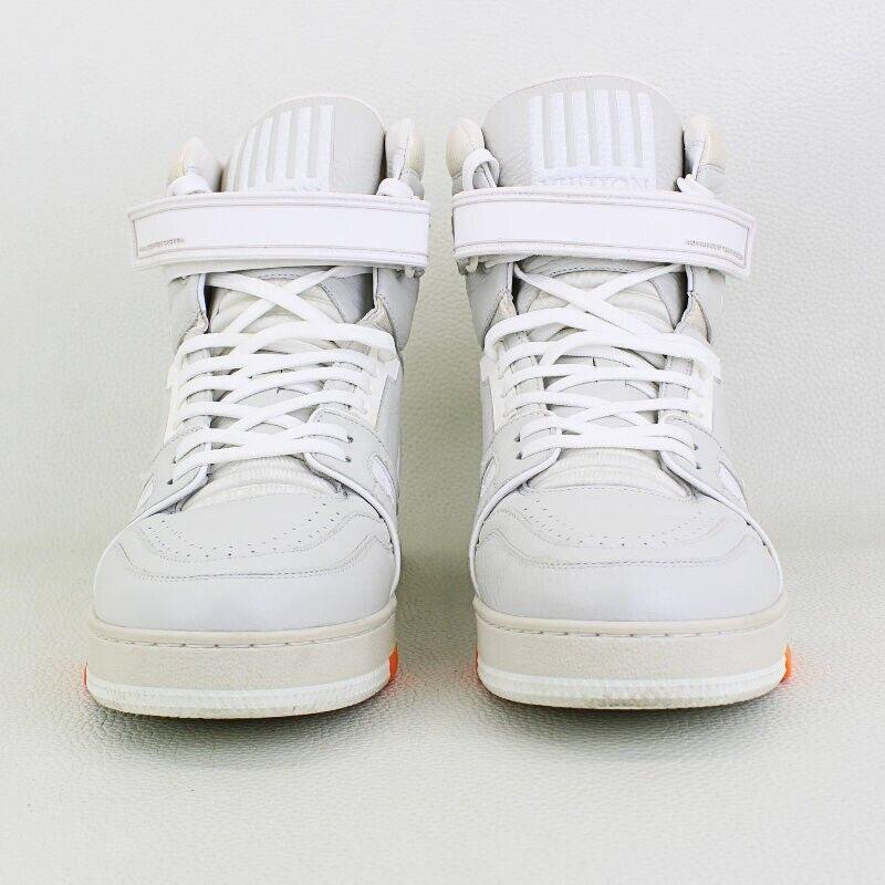 LOUIS VUITTON X VIRGIL ABLOH 408 HIGH-TOP LEATHER SNEAKERS