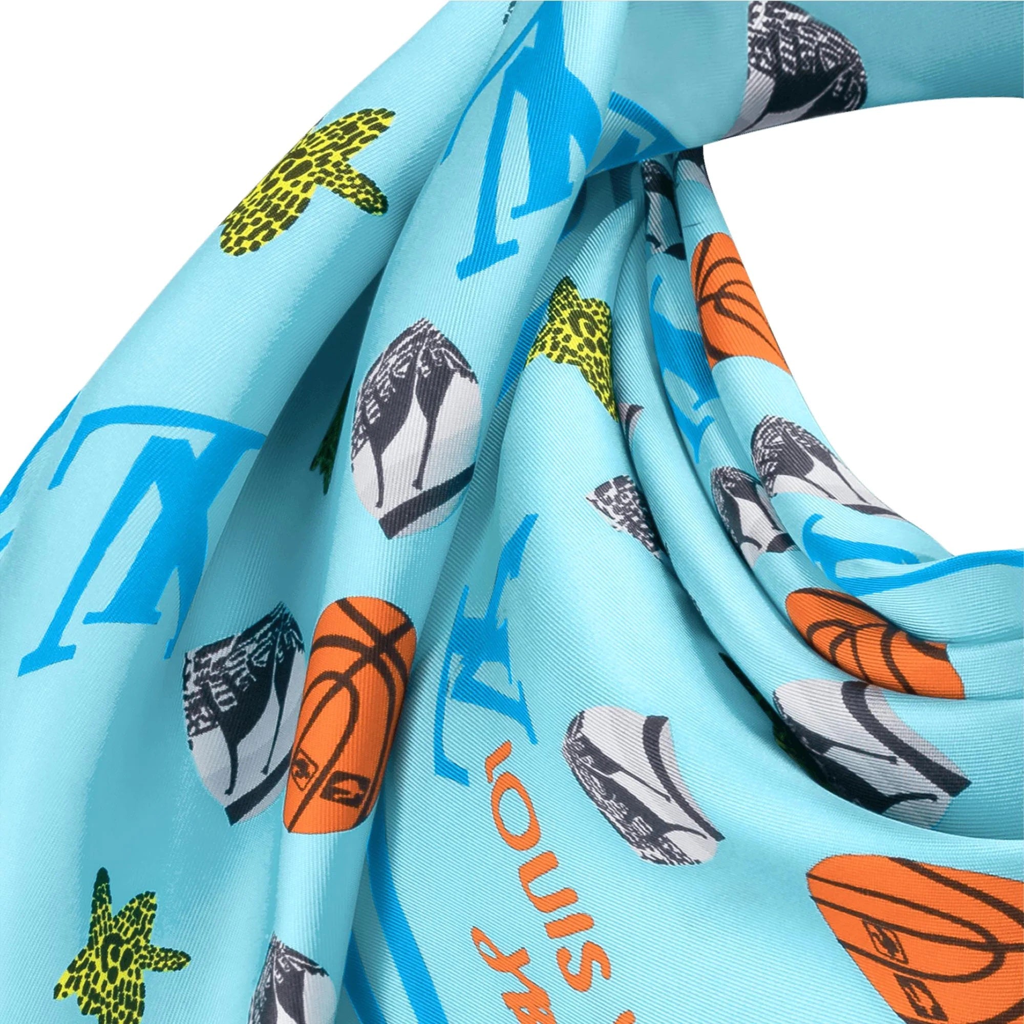 LOUIS VUITTON X JONAS WOOD MONOGRAM SHAWL