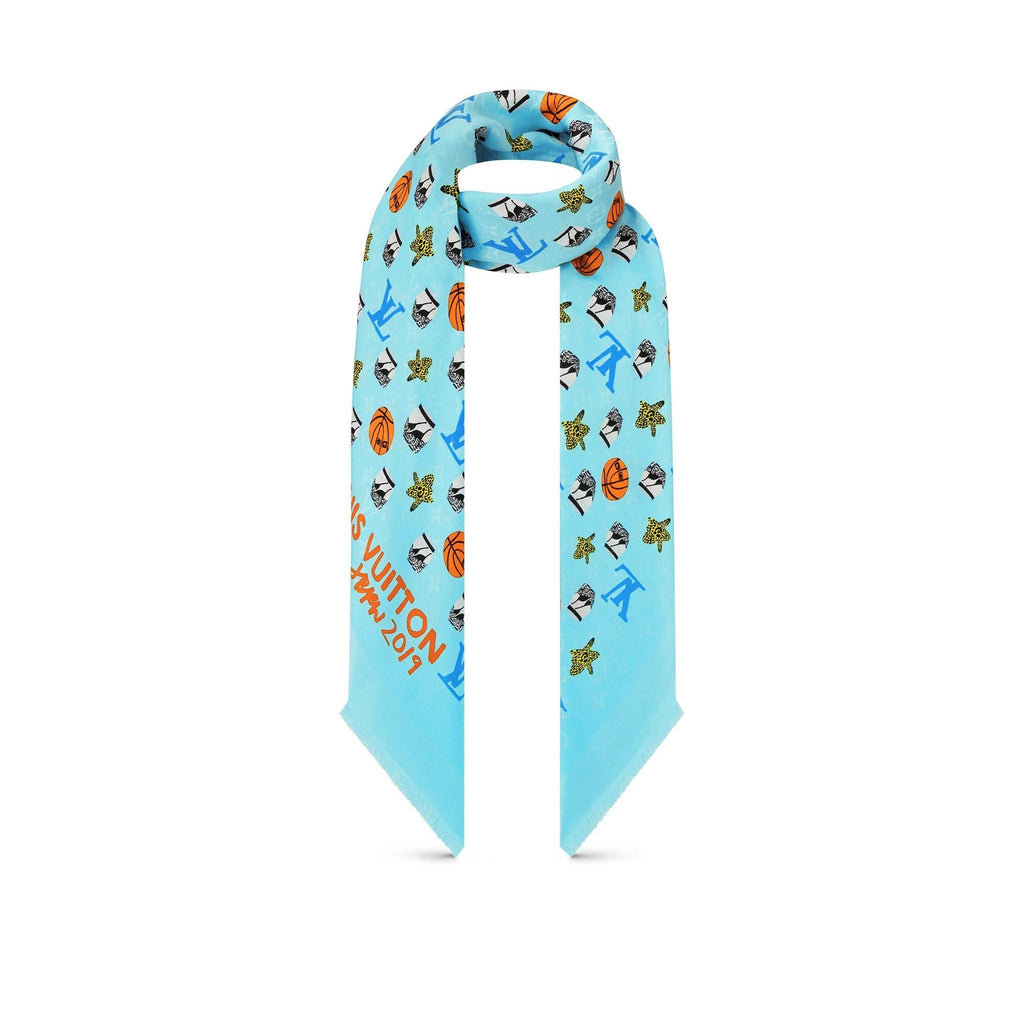 LOUIS VUITTON X JONAS WOOD MONOGRAM SHAWL