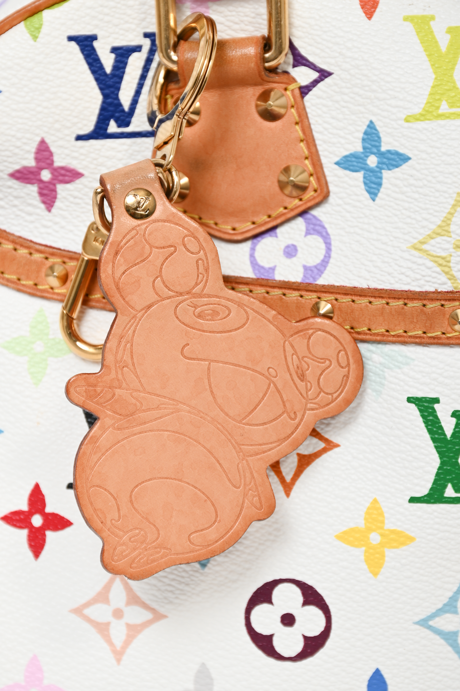 Louis Vuitton 2004 White Monogram Trouville Bag