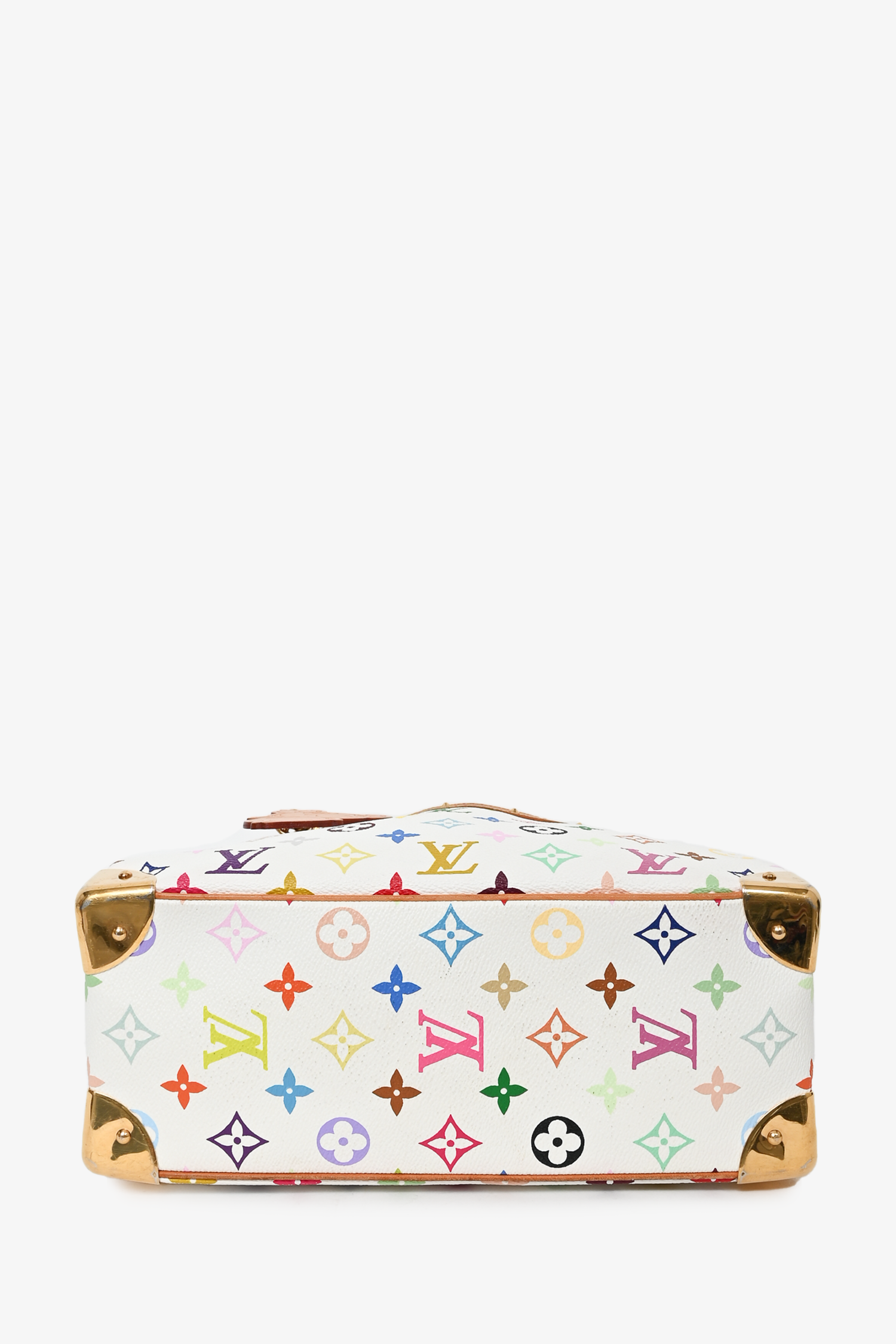 Louis Vuitton 2004 White Monogram Trouville Bag