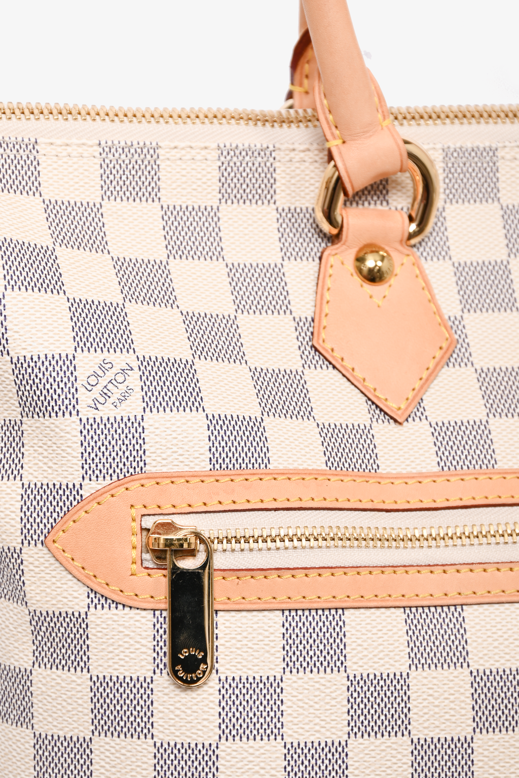 Louis Vuitton 2008 Damier Azur Saleya GM Zip Tote Bag