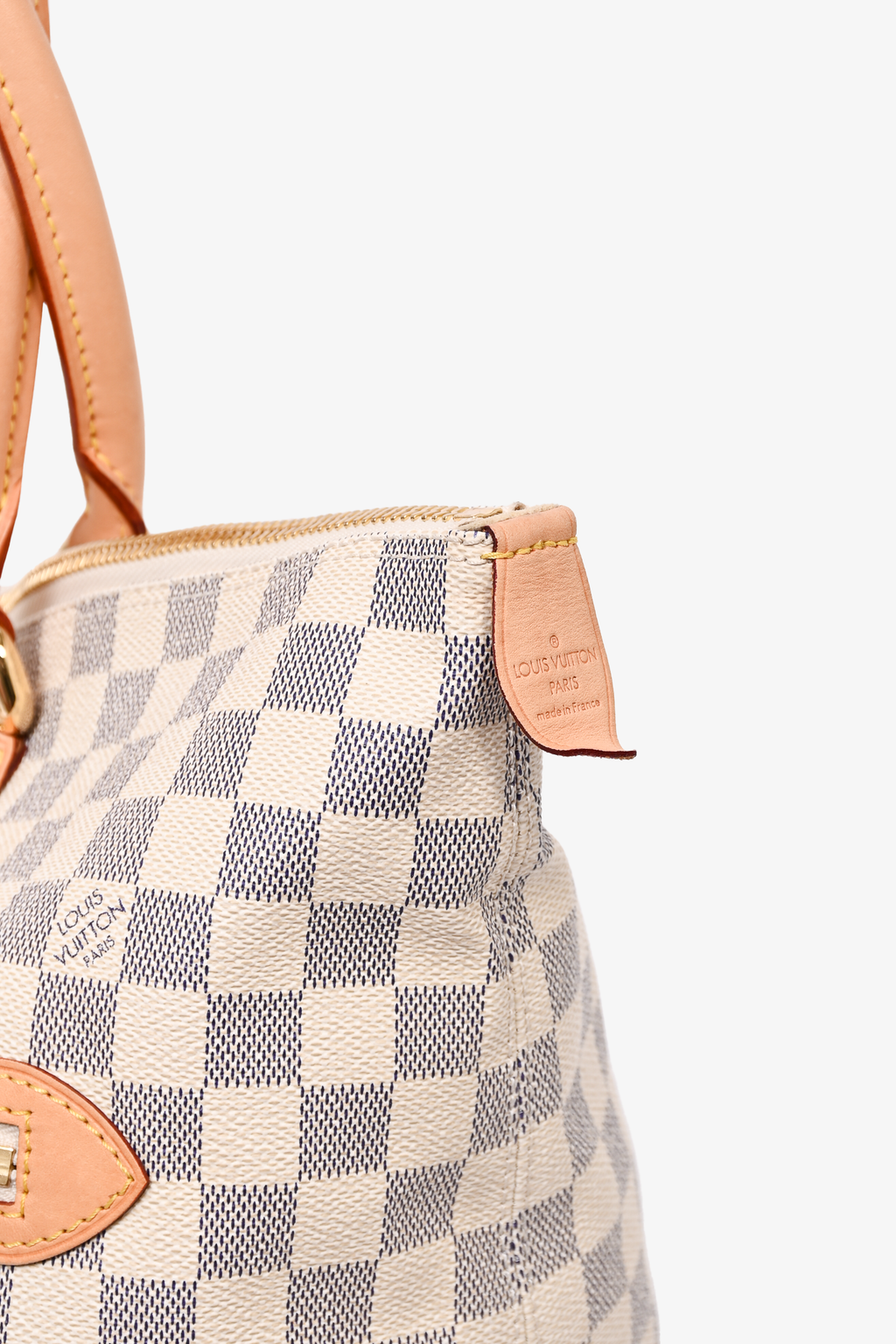 Louis Vuitton 2008 Damier Azur Saleya GM Zip Tote Bag