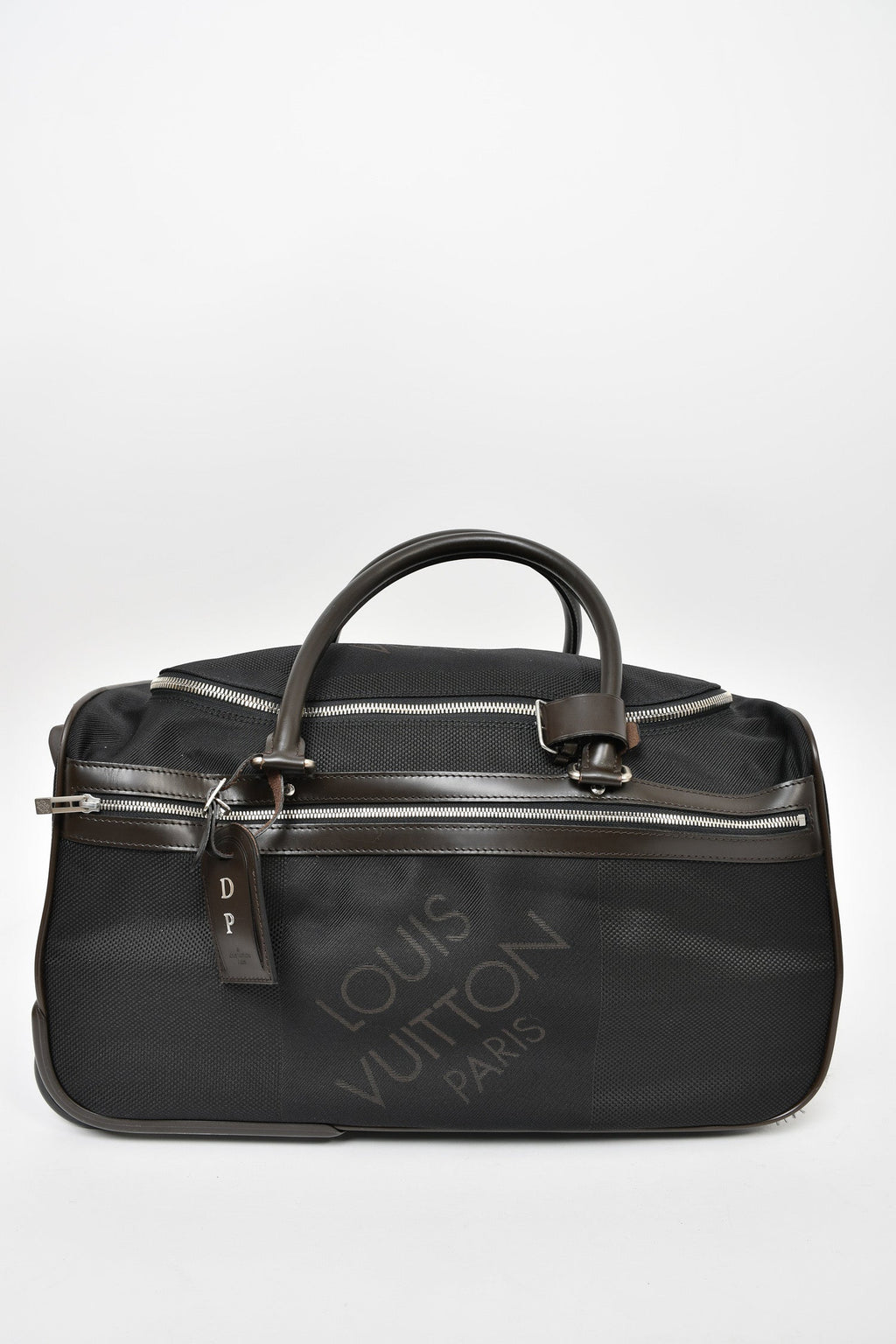 Louis Vuitton 2011 Black Damier Geant Eole 50 Rolling Duffle Bag