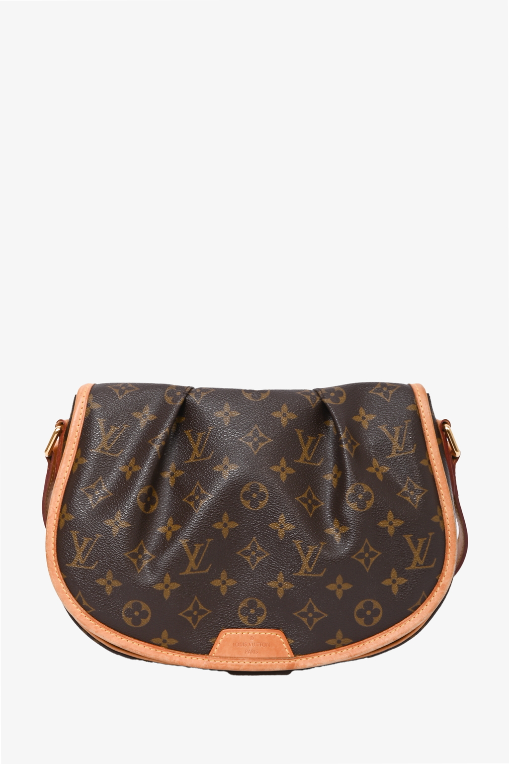 Louis Vuitton 2011 Monogram Leather Trimmed Menilmontant PM Crossbody Bag