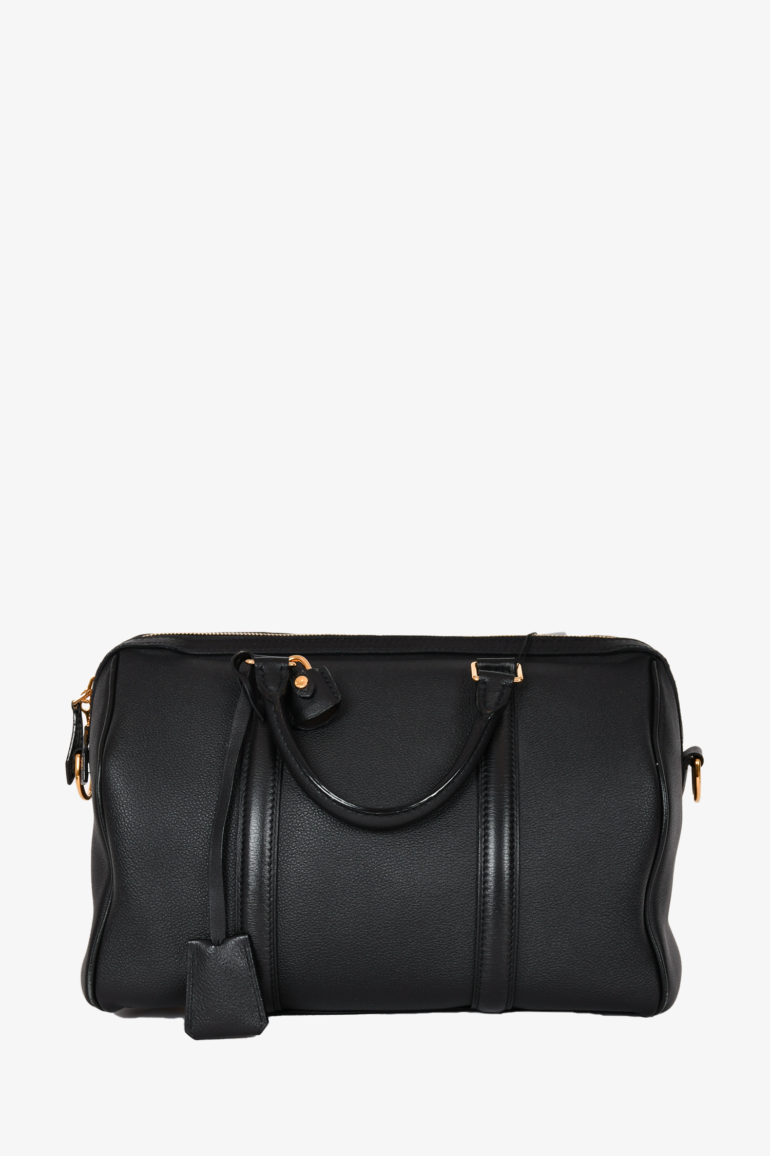 Louis Vuitton 2013 Black Leather 'Veau Cachemire SC' PM Top Handle with Strap