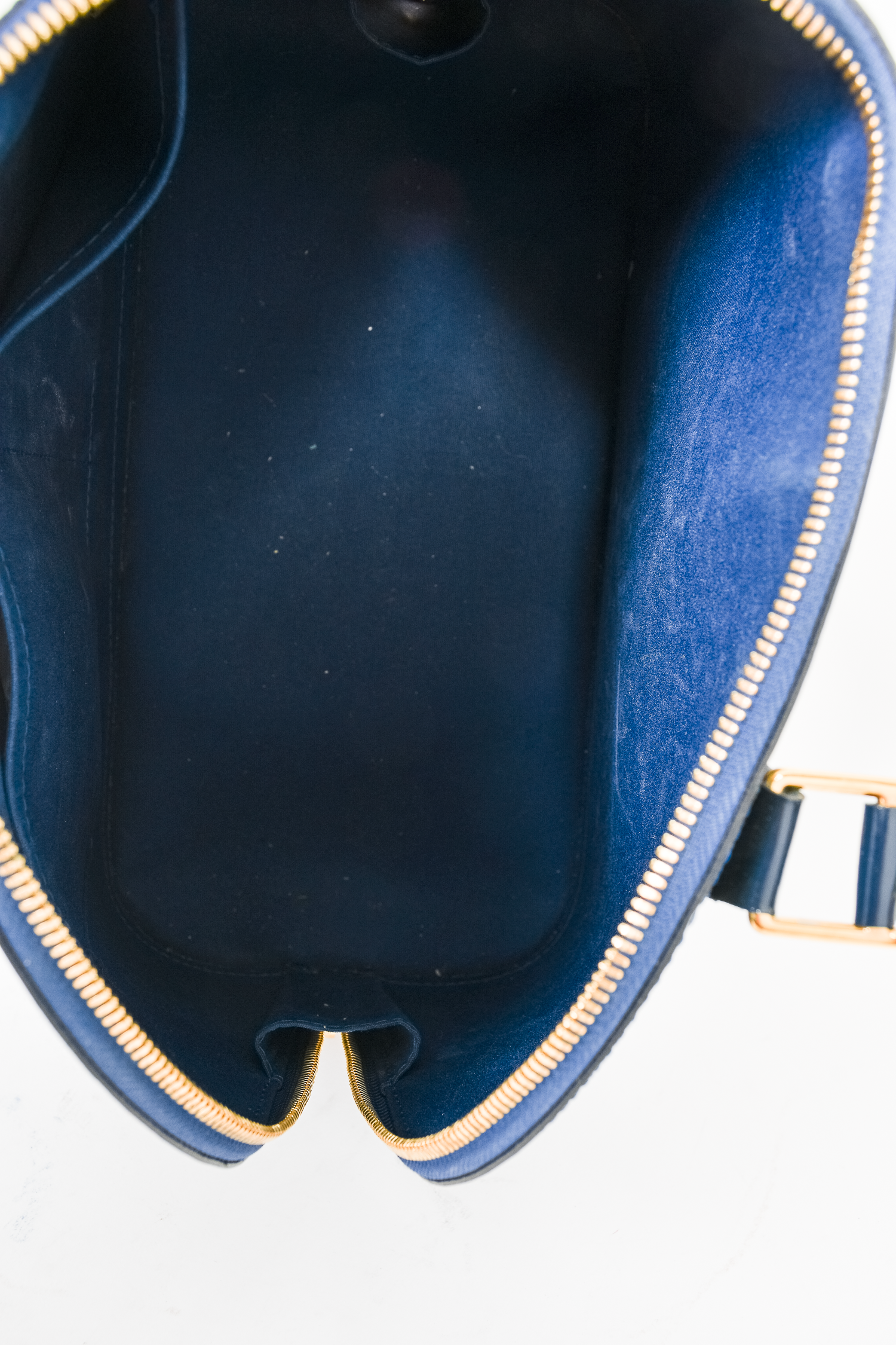 Louis Vuitton 2013 Navy Vernis 'Alma' PM Top Handle