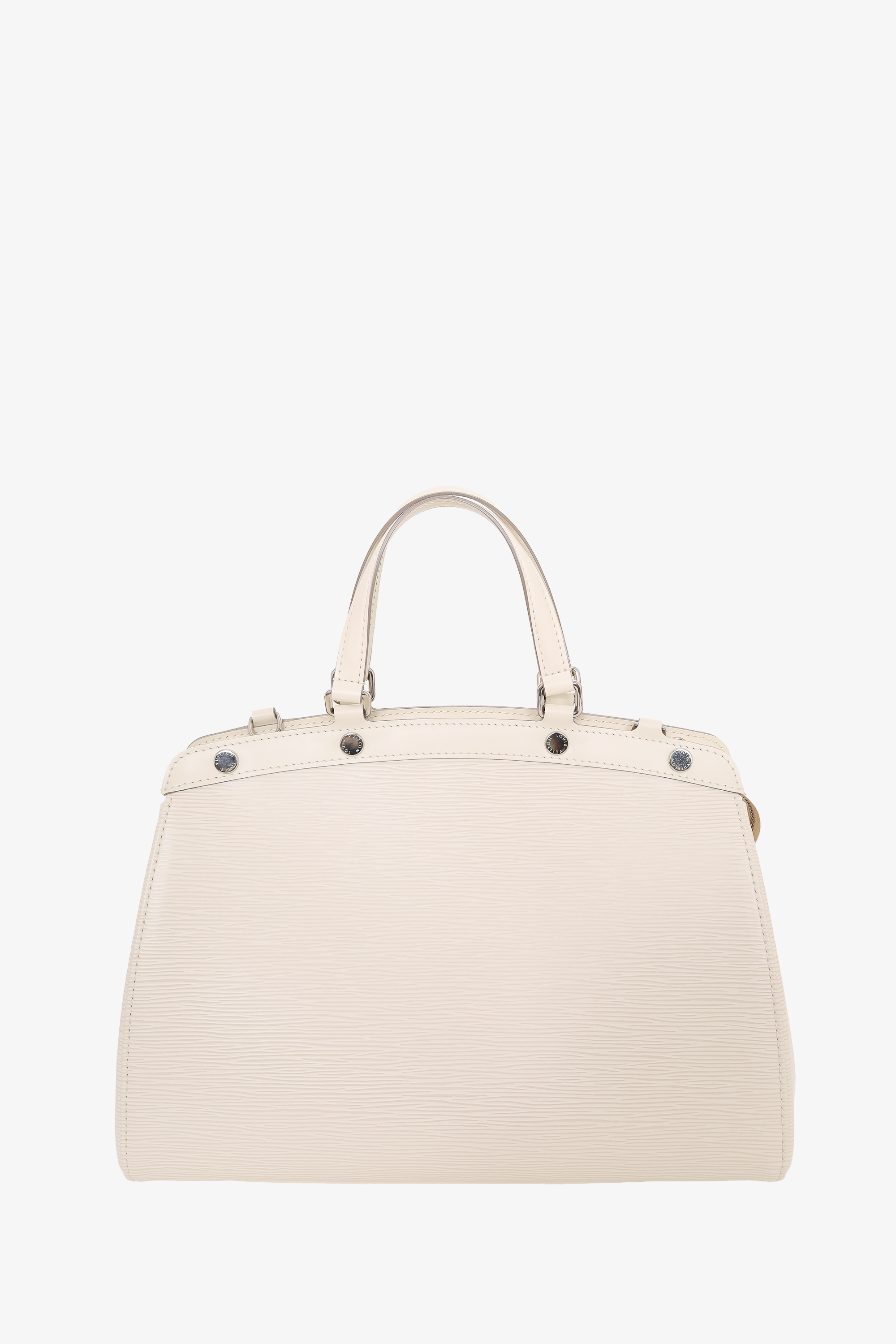 Louis Vuitton 2013 White Epi Brea MM Top Handle With Strap