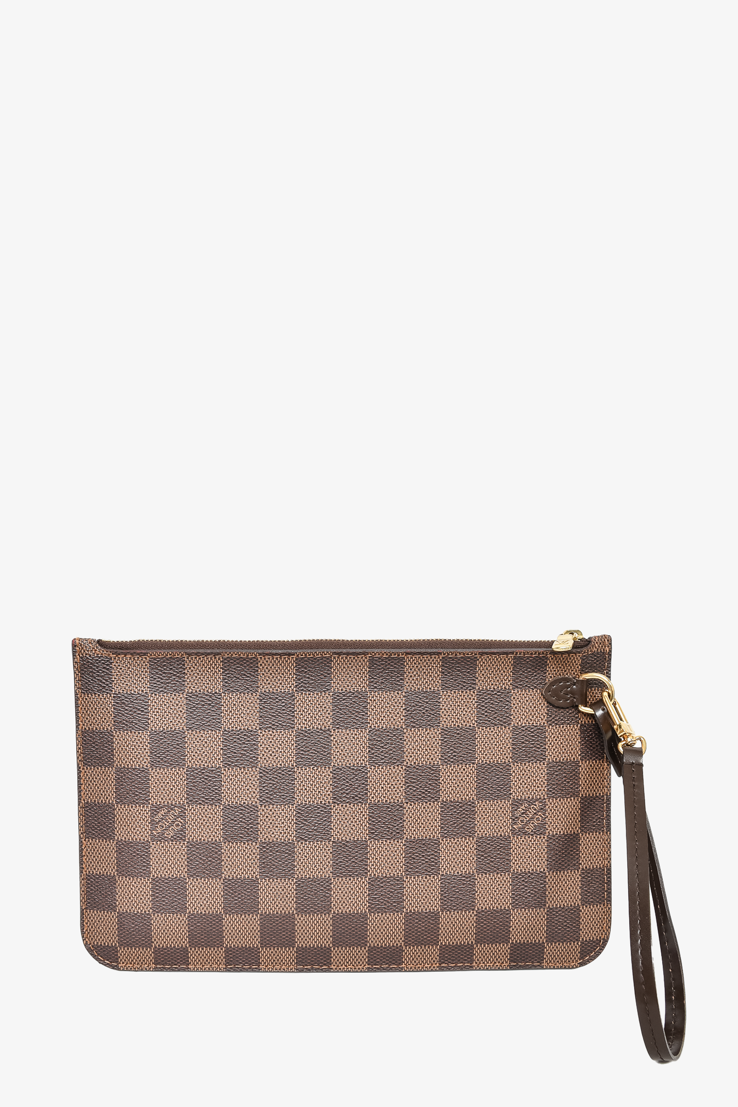Louis Vuitton 2014 Damier Ebene Neverfull Pouch GM