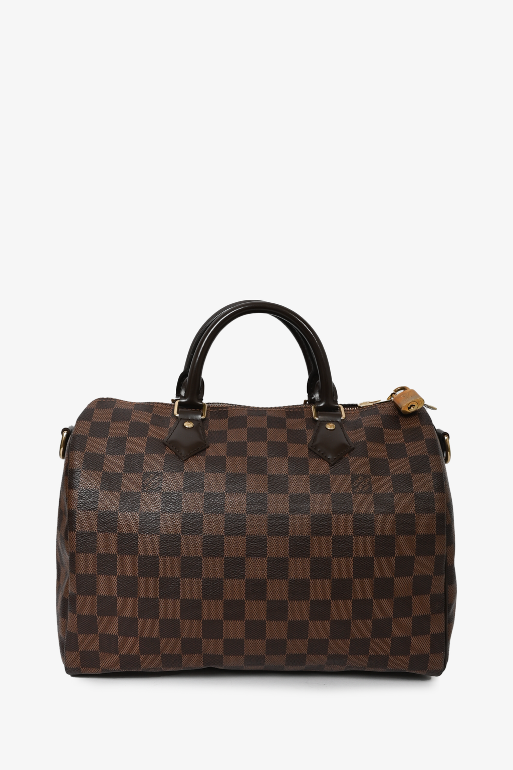 Louis Vuitton 2014 Damier Ebene Speedy Bandouliere 30 with Strap