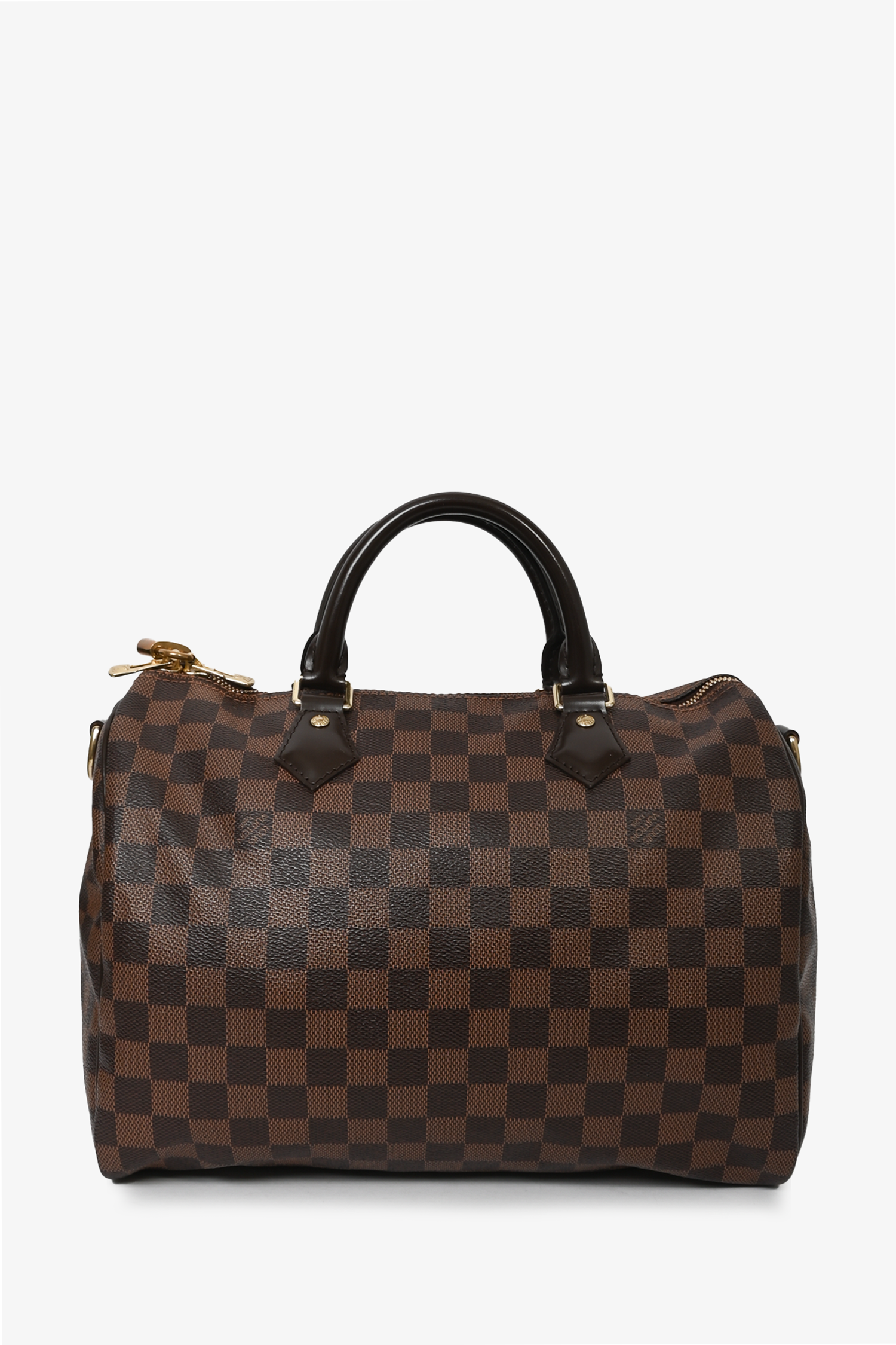 Louis Vuitton 2014 Damier Ebene Speedy Bandouliere 30 with Strap