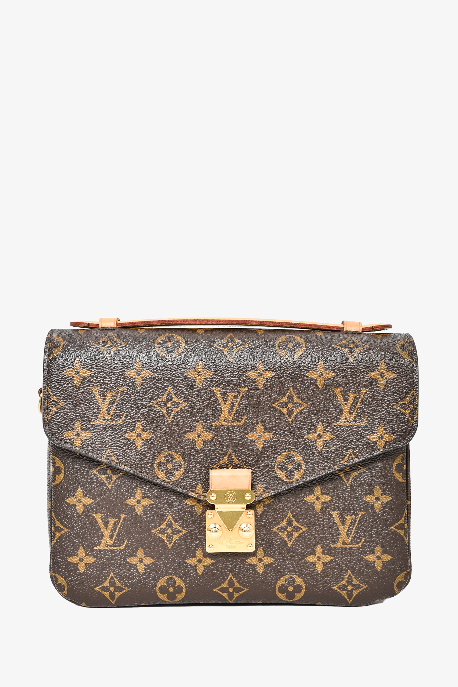 Louis Vuitton 2015 Monogram Pochette 'Metis' Top Handle Bag w/ Strap
