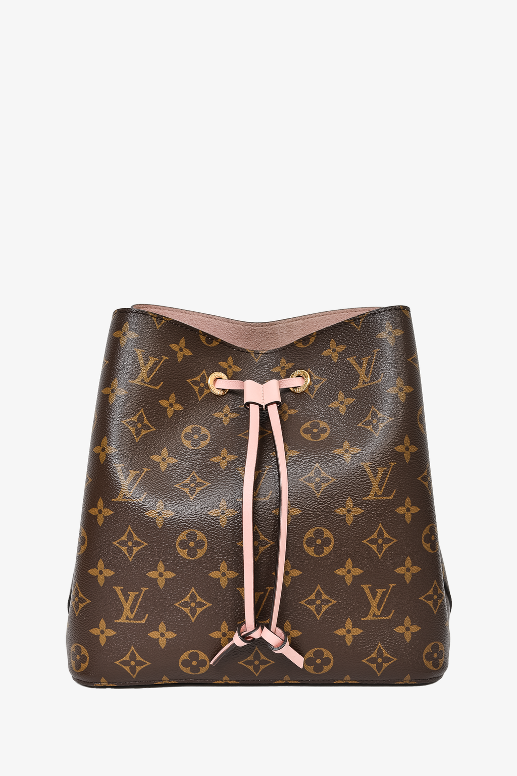 Louis Vuitton 2017 Brown/Pink Leather Monogram MM 'Néonoé'
