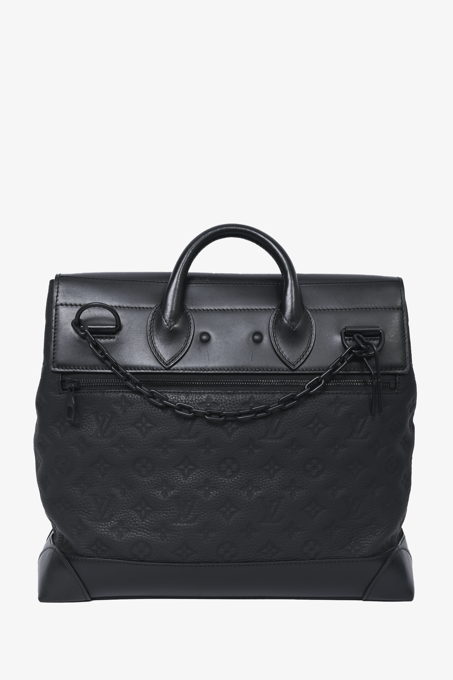 Louis Vuitton 2019 Black Empreinte Monogram Eclipse Steamer Messenger Bag