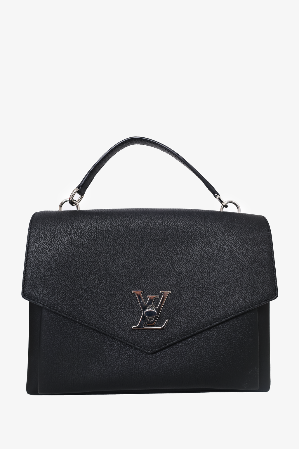 Louis Vuitton 2019 Black Taurillon Mylockme Top Handle Bag