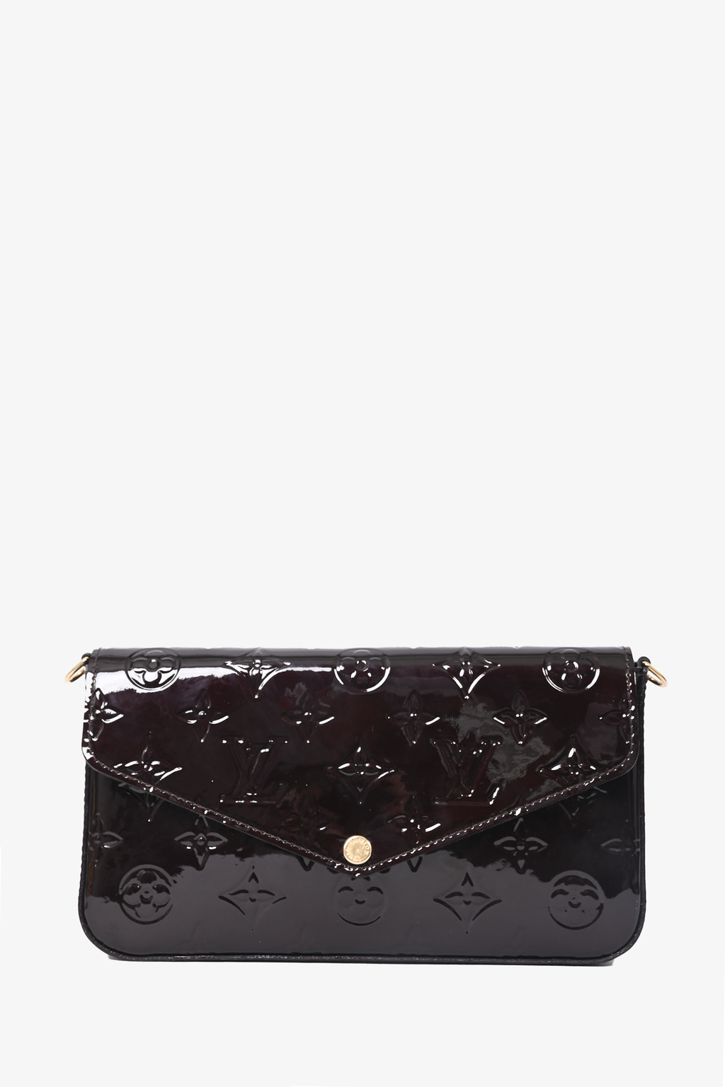Louis Vuitton 2020 Amarante Vernis Felicie Pochette with Pouches