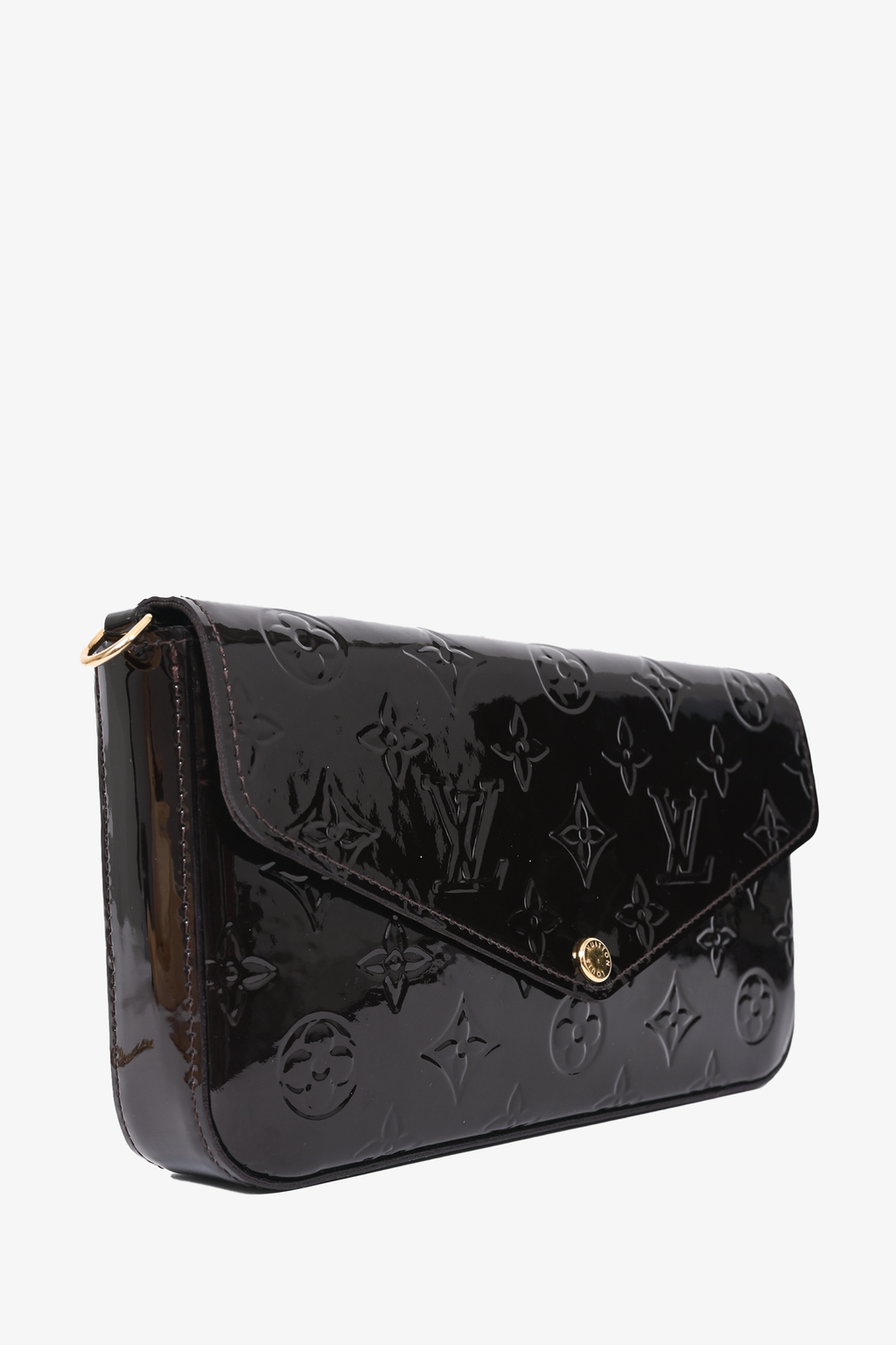Louis Vuitton 2020 Amarante Vernis Felicie Pochette with Pouches