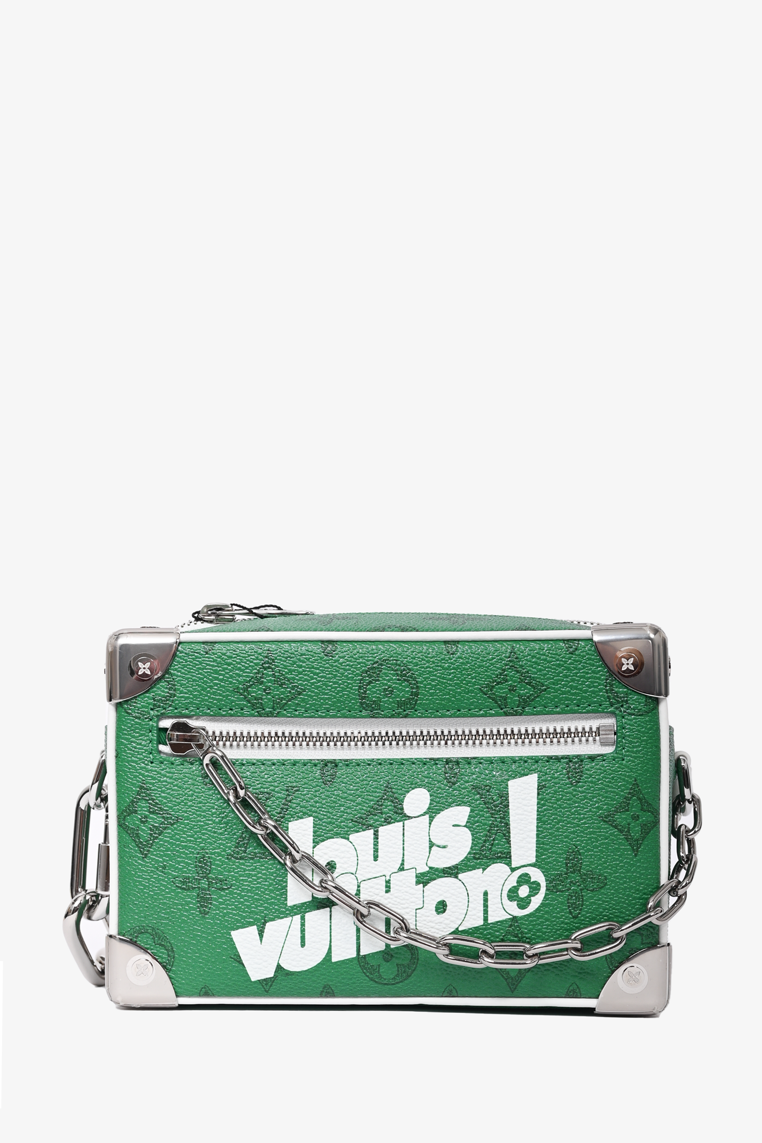 Louis Vuitton 2021 Green Monogram 'Everyday Mini Soft Trunk' Chain Bag