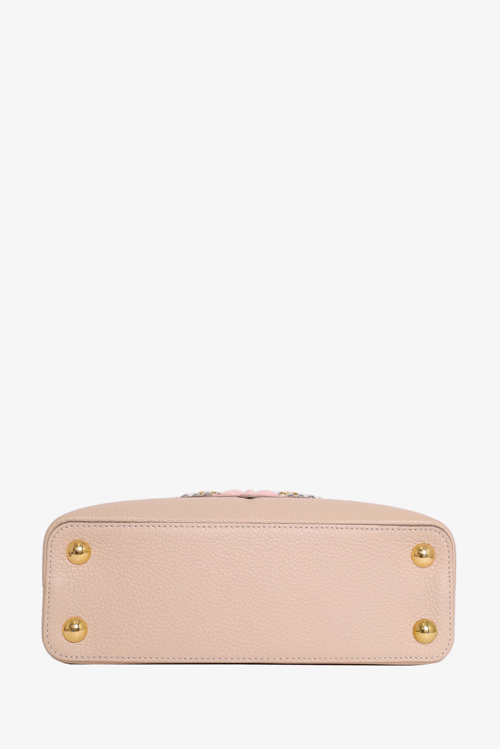 Louis Vuitton Beige Taurillon Mechanical Flowers Smile Capucines BB with Strap