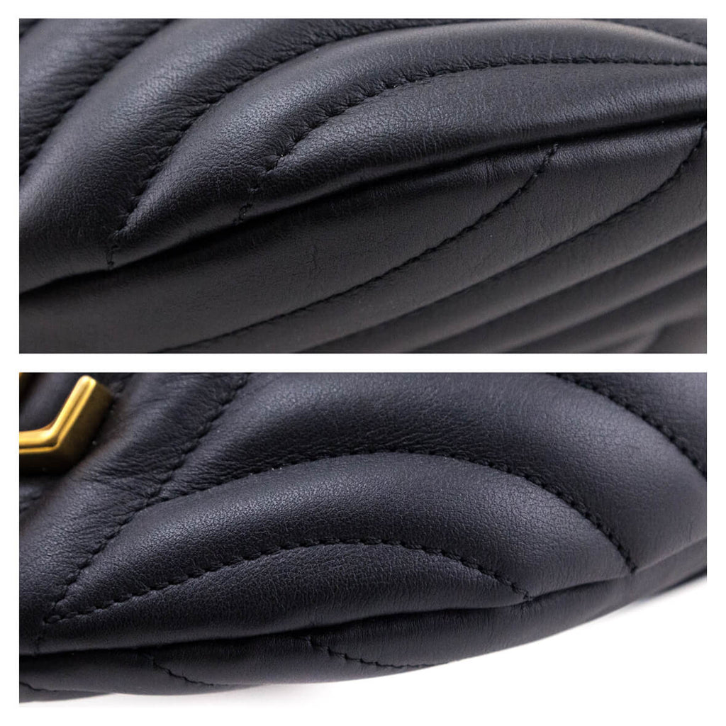 Louis Vuitton Black Calfskin New Wave Bumbag