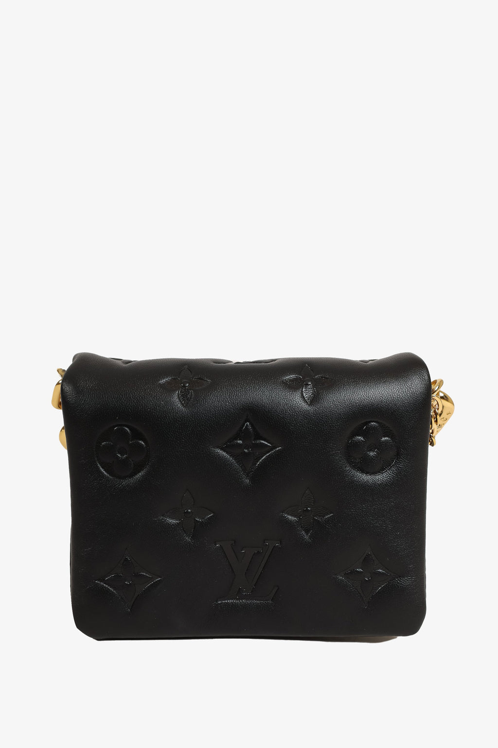 Louis Vuitton Black Embossed Monogram Coussin Cruise 22 Belt Bag