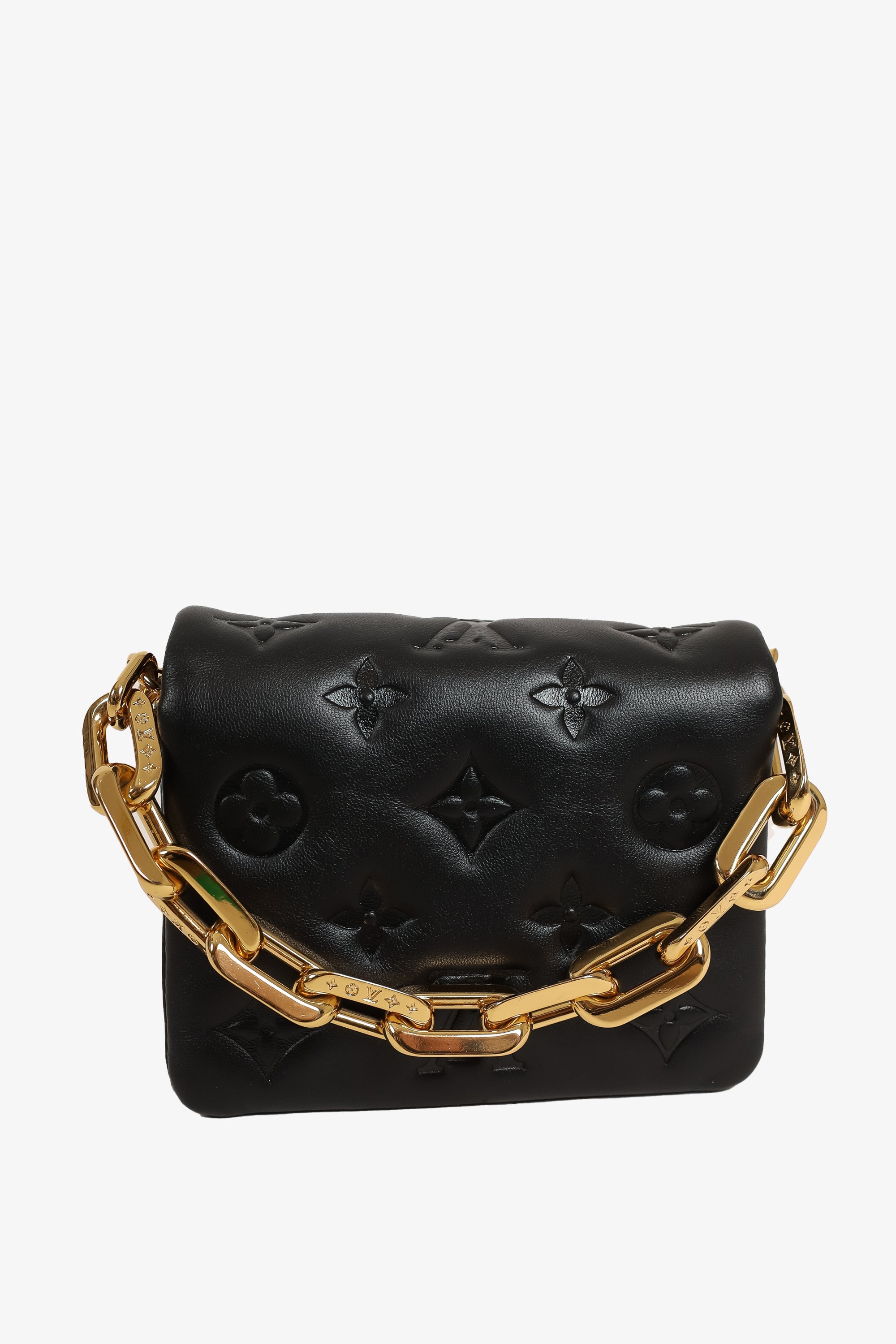 Louis Vuitton Black Embossed Monogram Coussin Cruise 22 Belt Bag