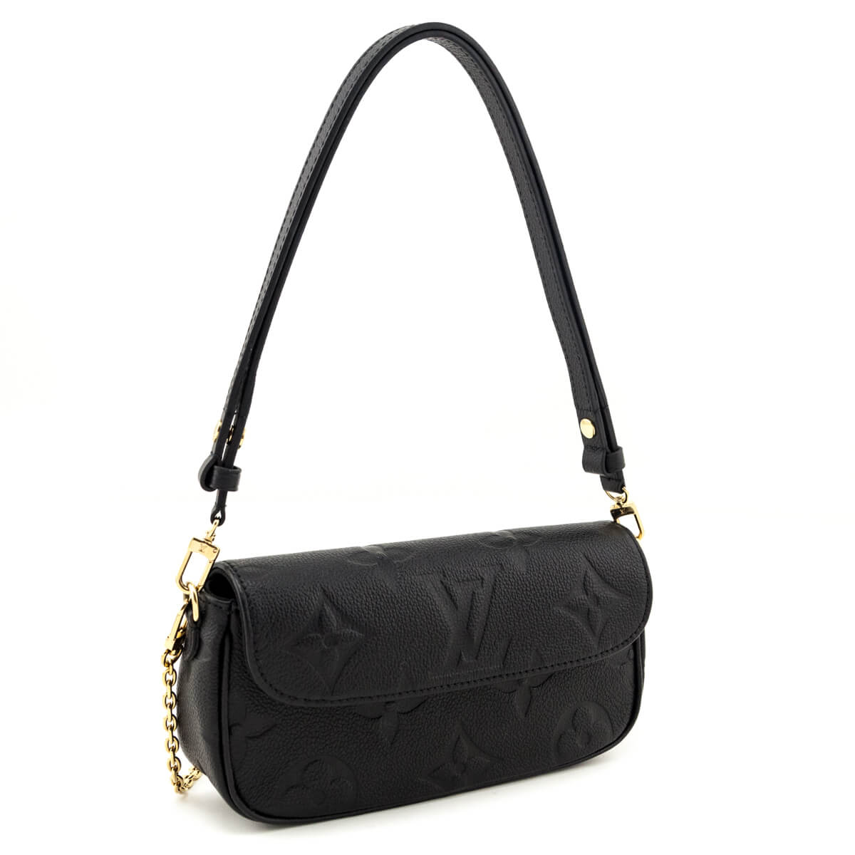 Louis Vuitton Black Empreinte Monogram Giant Ivy Wallet On Chain