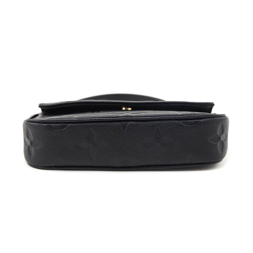 Louis Vuitton Black Empreinte Monogram Giant Ivy Wallet On Chain
