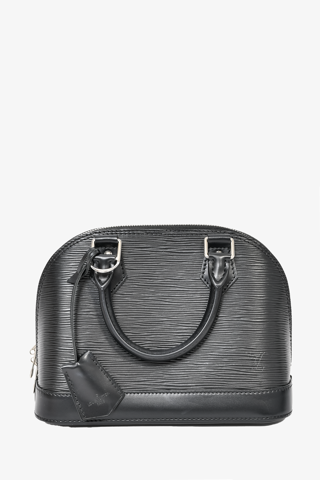 Louis Vuitton Black Epi Leather Alma BB Top Handle w/ Strap