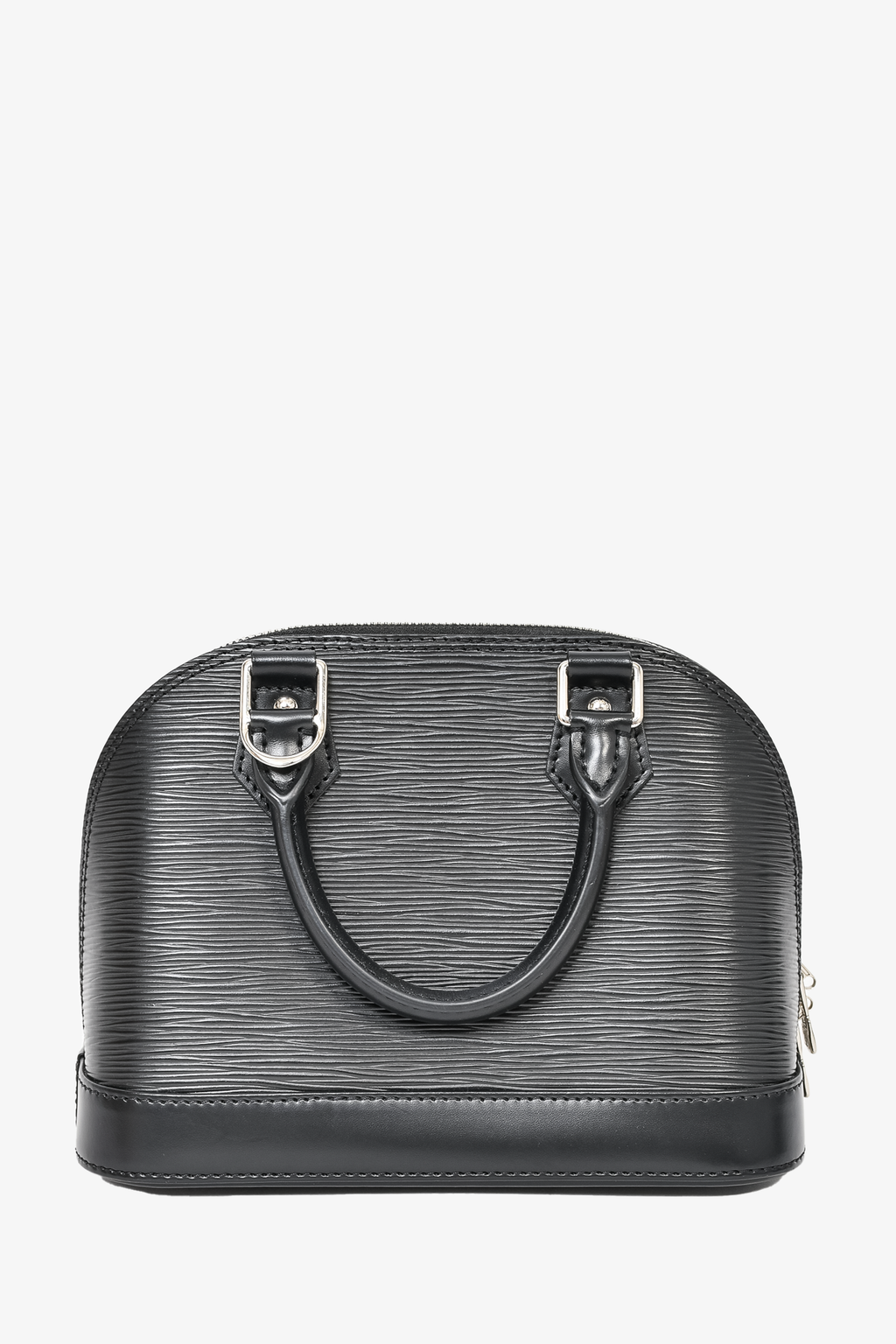 Louis Vuitton Black Epi Leather Alma BB Top Handle w/ Strap