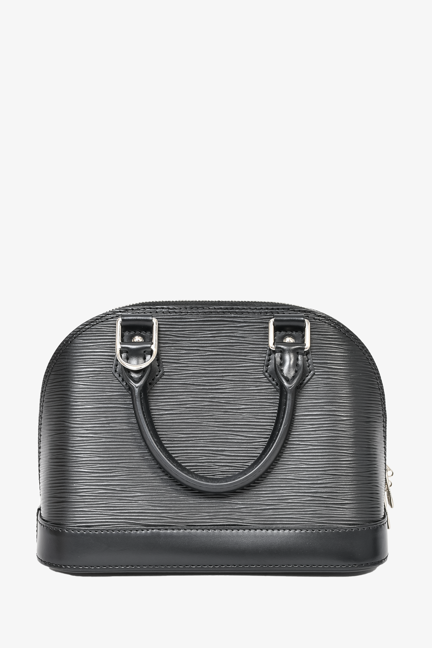 Louis Vuitton Black Epi Leather Alma BB Top Handle w/ Strap