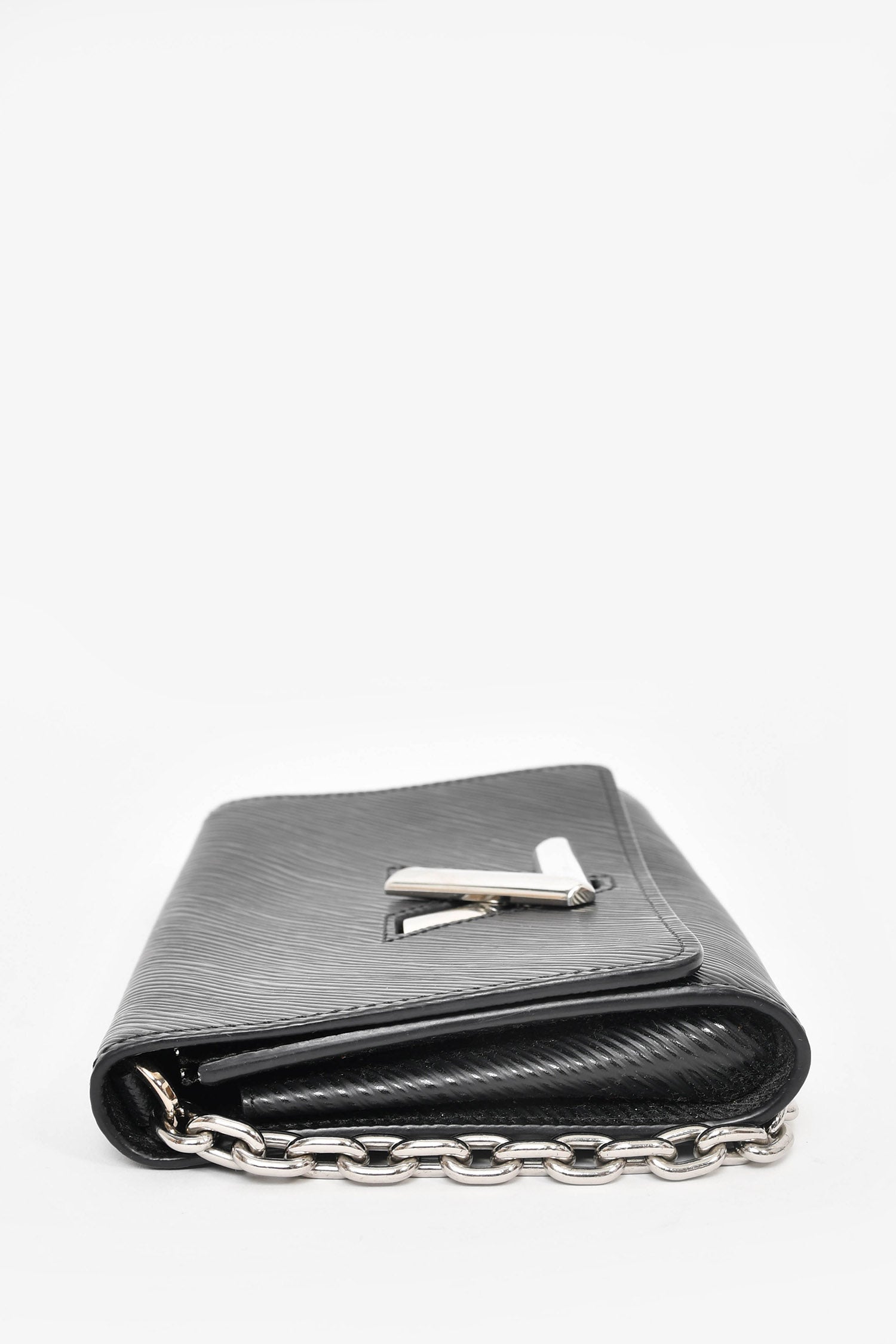 Louis Vuitton Black Epi Leather 'Twist' Wallet on Chain