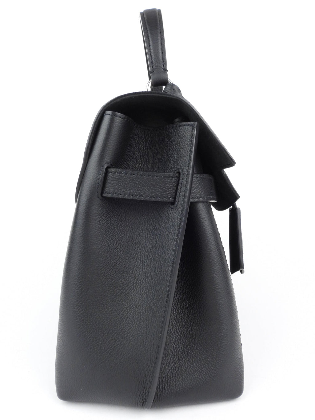 Louis Vuitton Black Grained Calfskin Leather Lockme Ever MM Two Way Top Handle Bag