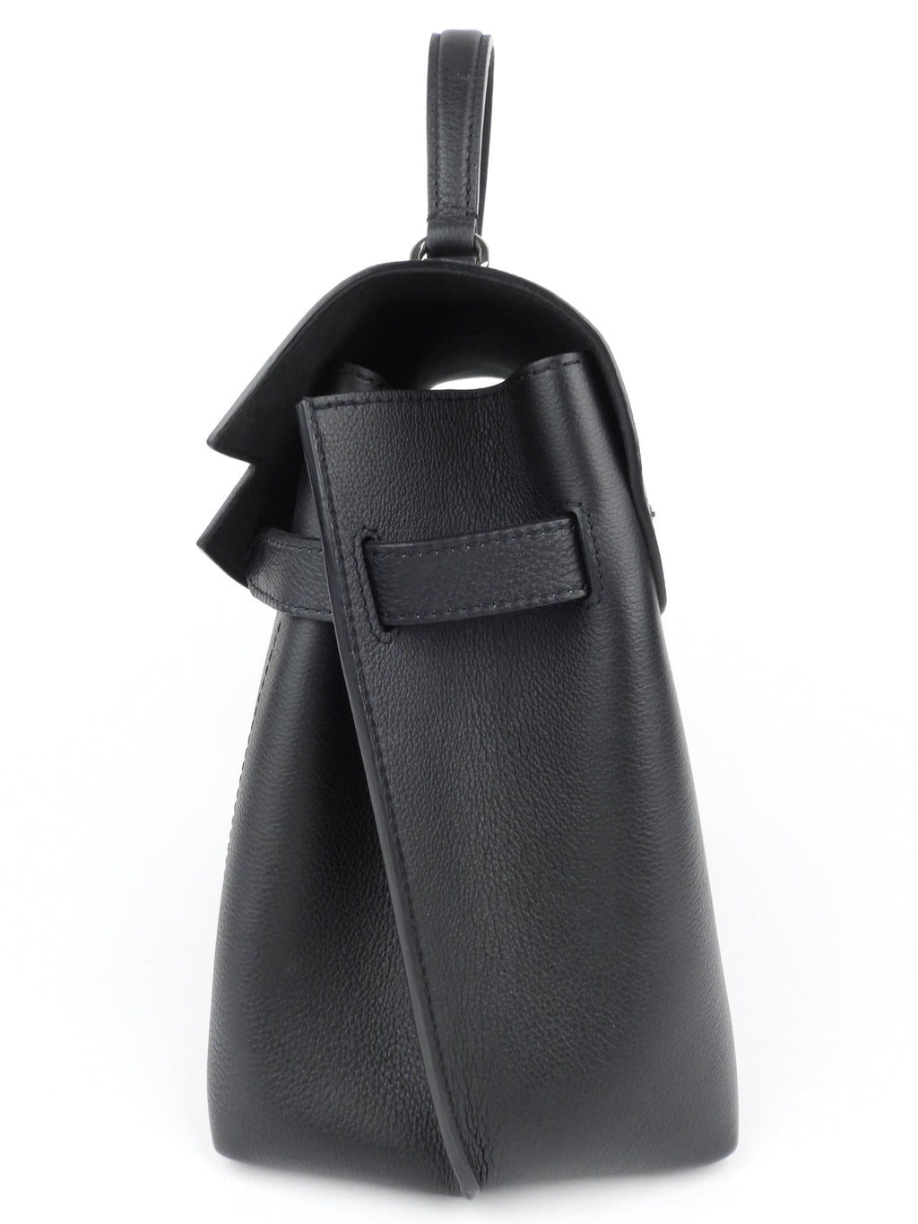 Louis Vuitton Black Grained Calfskin Leather Lockme Ever MM Two Way Top Handle Bag