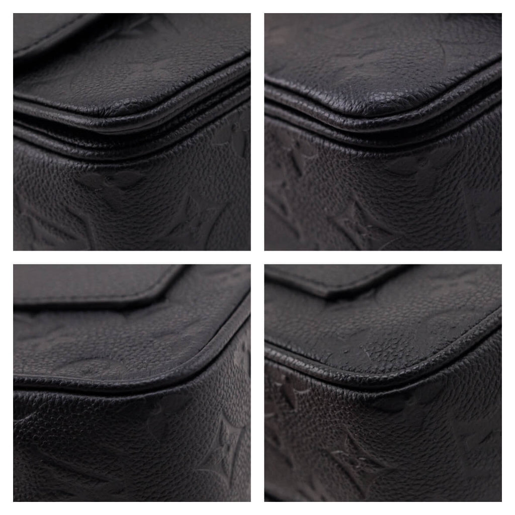 Louis Vuitton Black Monogram Empreinte Marceau Bag