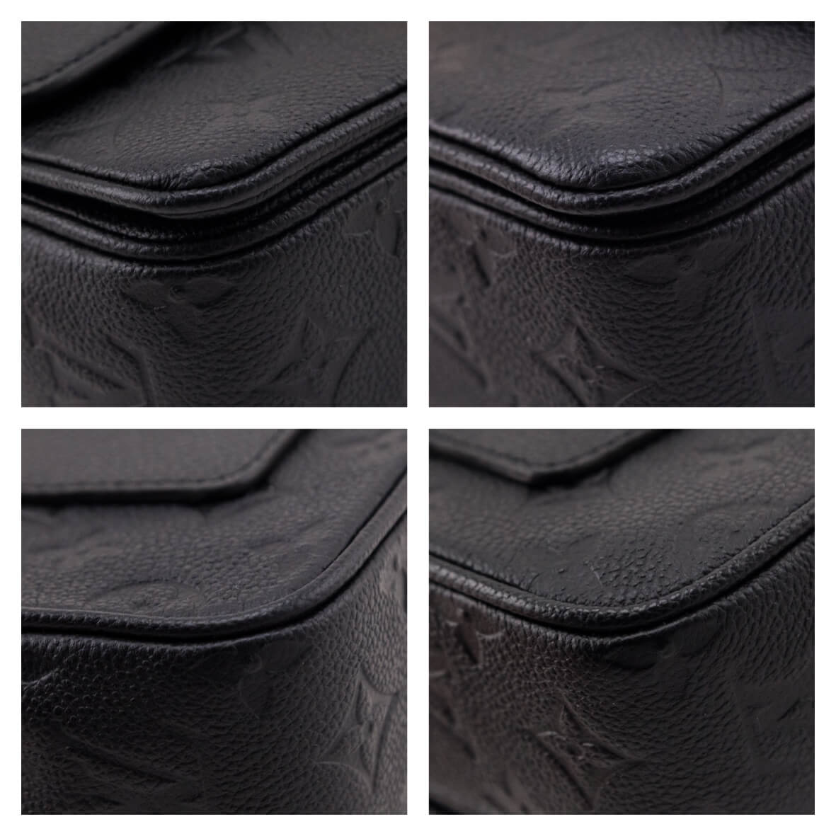 Louis Vuitton Black Monogram Empreinte Marceau Bag