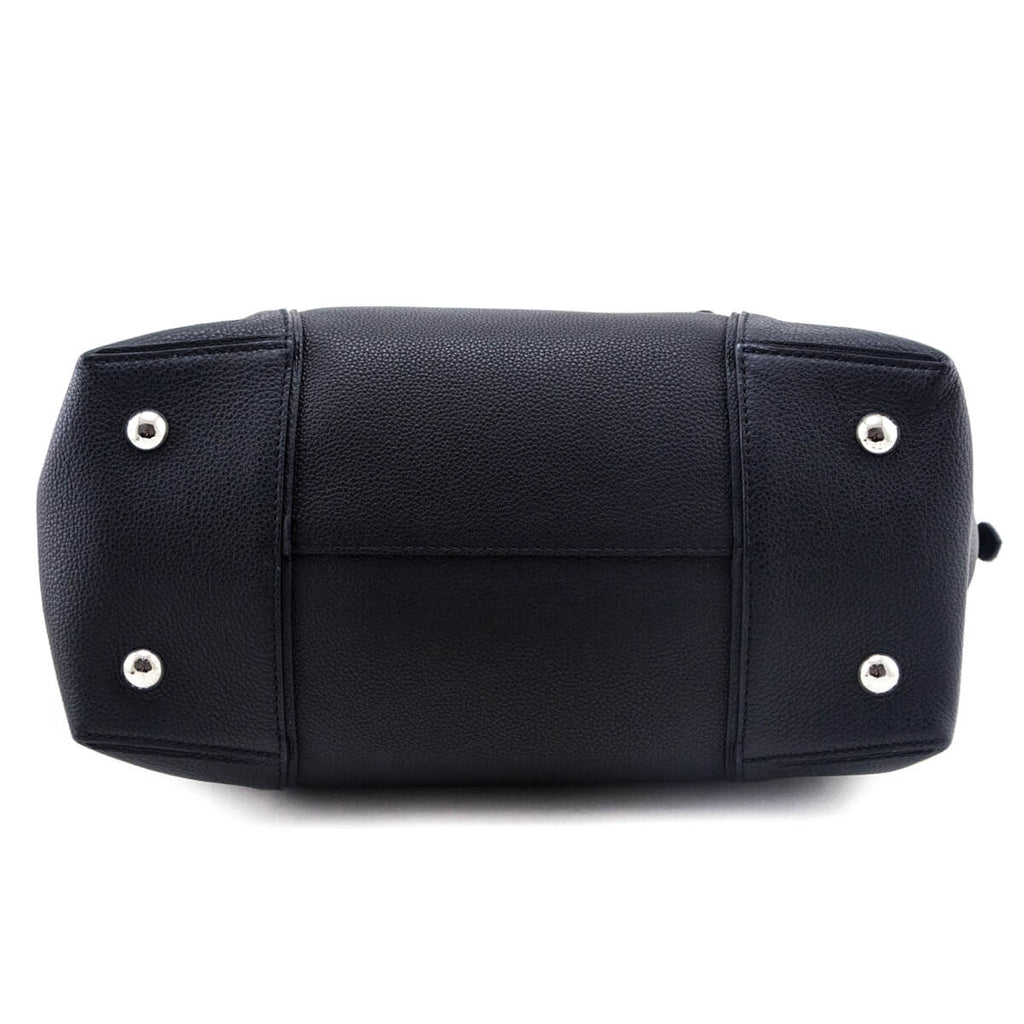 Louis Vuitton Black Veau Cachemire Python Soft Lockit MM