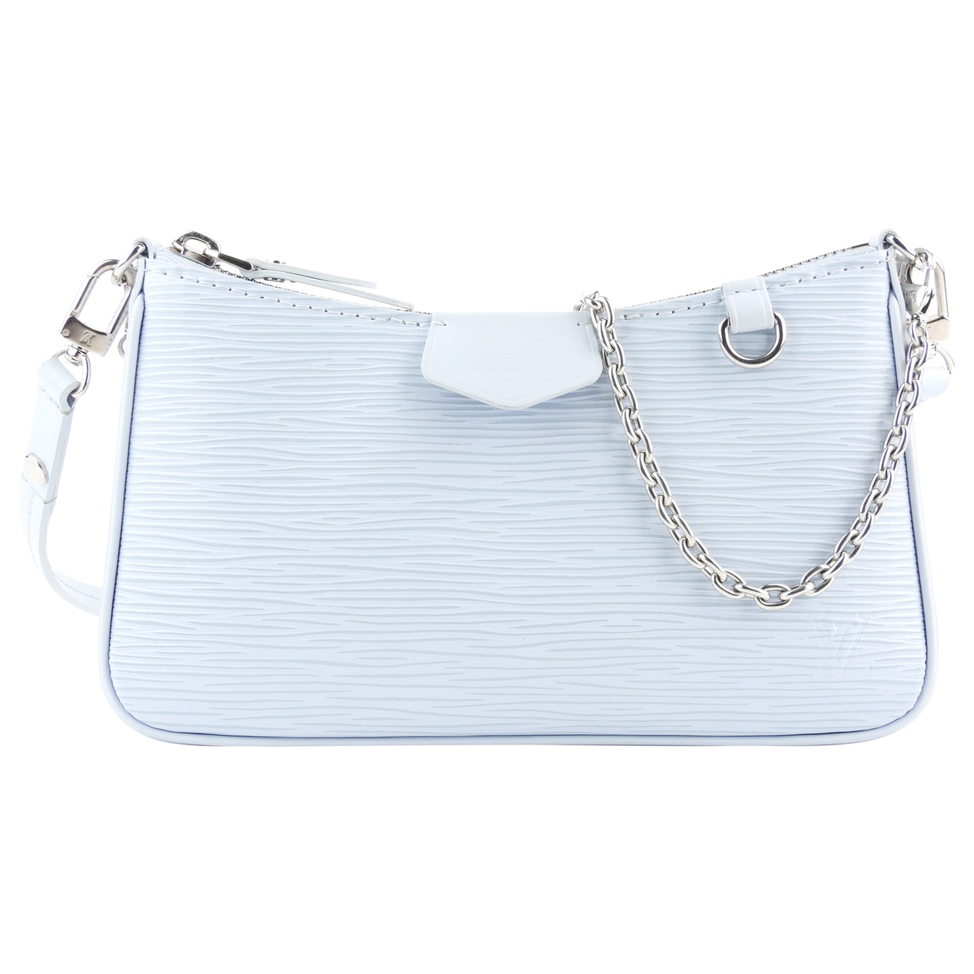 Louis Vuitton Blue Celeste Epi Leather Shoulder Chain Easy Pouch