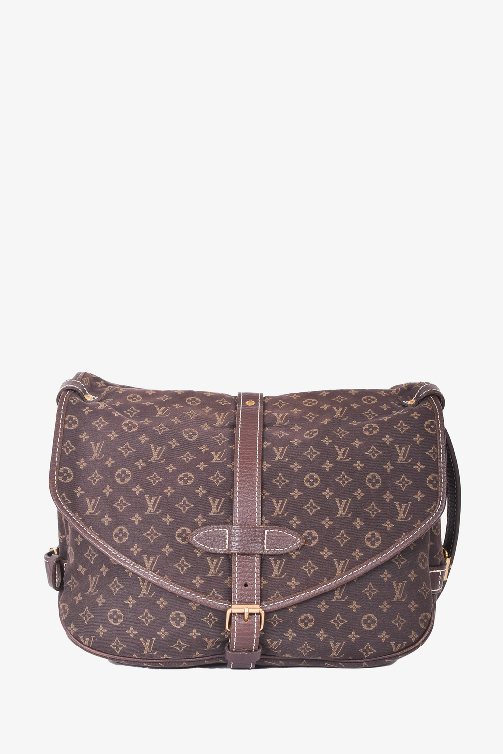 Louis Vuitton Brown Canvas Monogram 'Saumur 30' Crossbody